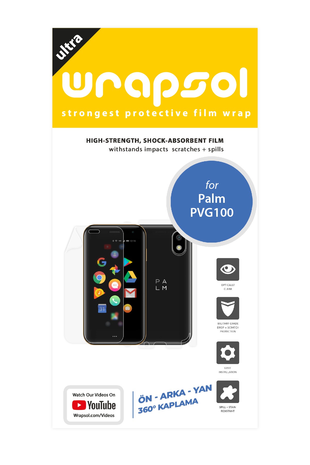 Palm Pvg100 - Fullbody Koruyucu Parlak Şeffaf Poliüretan Film (150 micron)