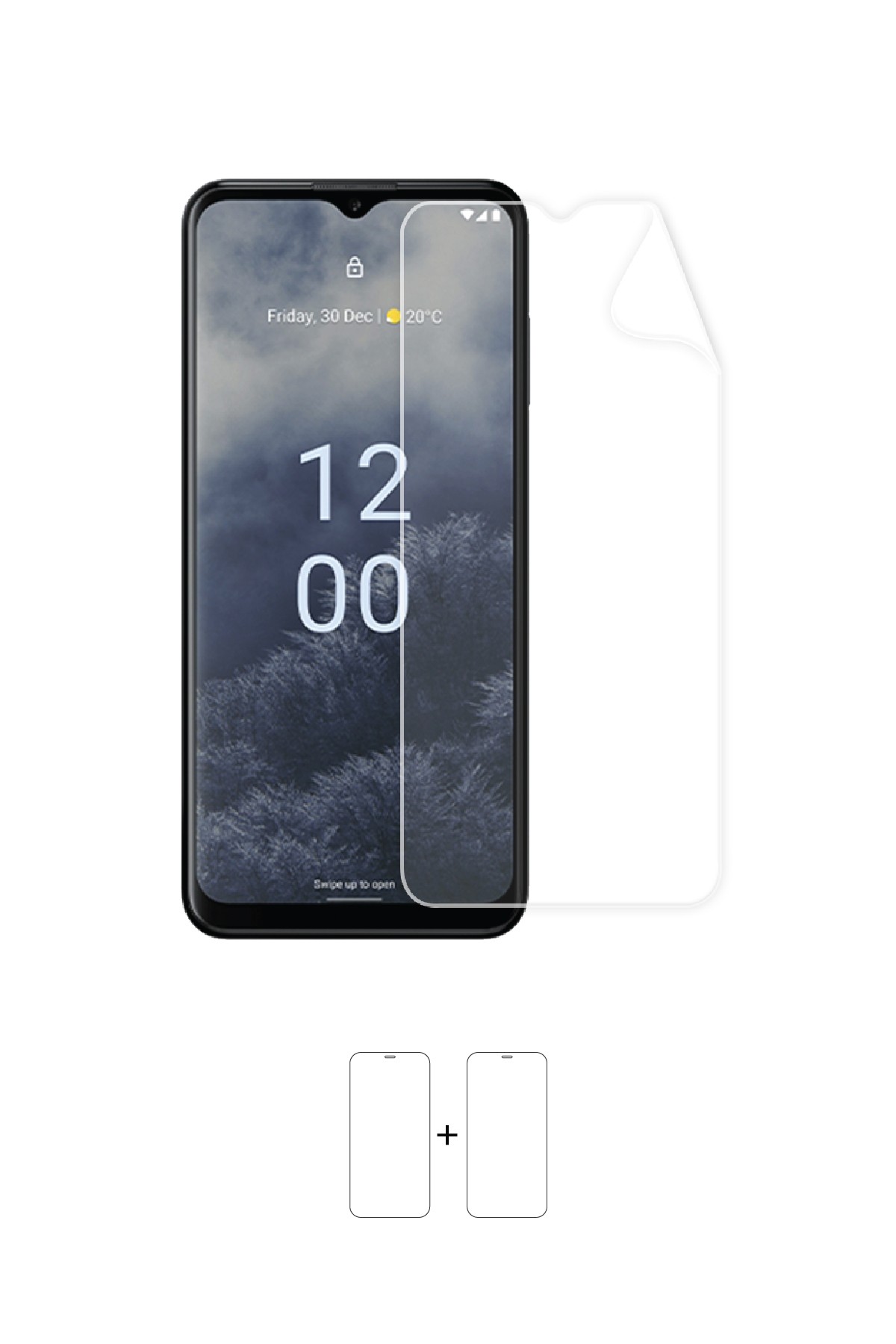 Nokia G60 5G - Ekran Koruyucu Parlak Şeffaf Poliüretan Film (150 mikron)