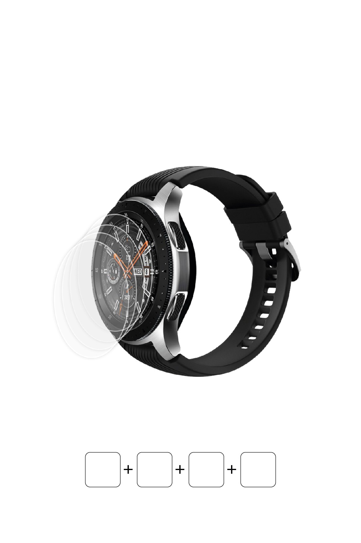 Samsung Galaxy Watch 46 mm - Ekran Koruyucu Parlak Şeffaf Poliüretan Film (150 mikron)