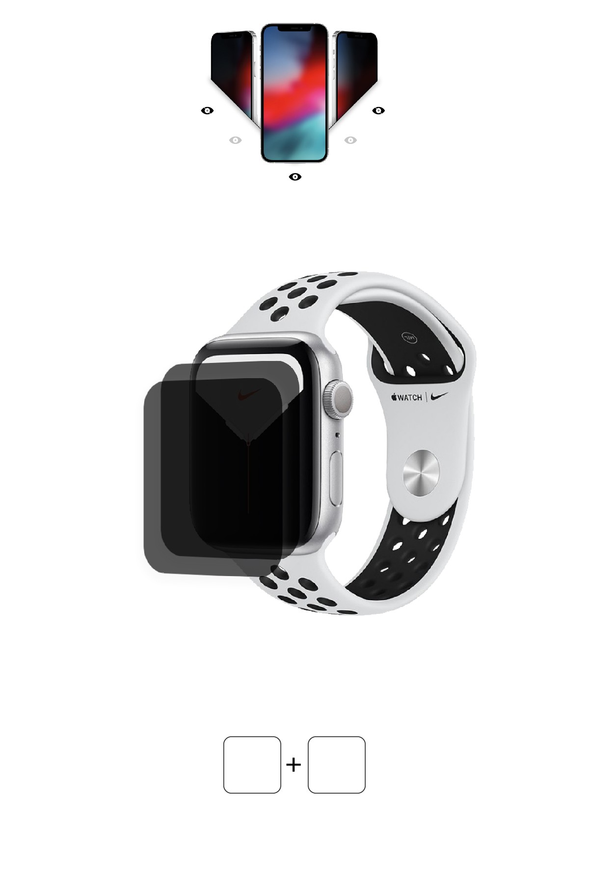 Apple Watch Nike Series 5 / 44 mm - Mat Hayalet Ekran Koruyucu Film (120 micron)