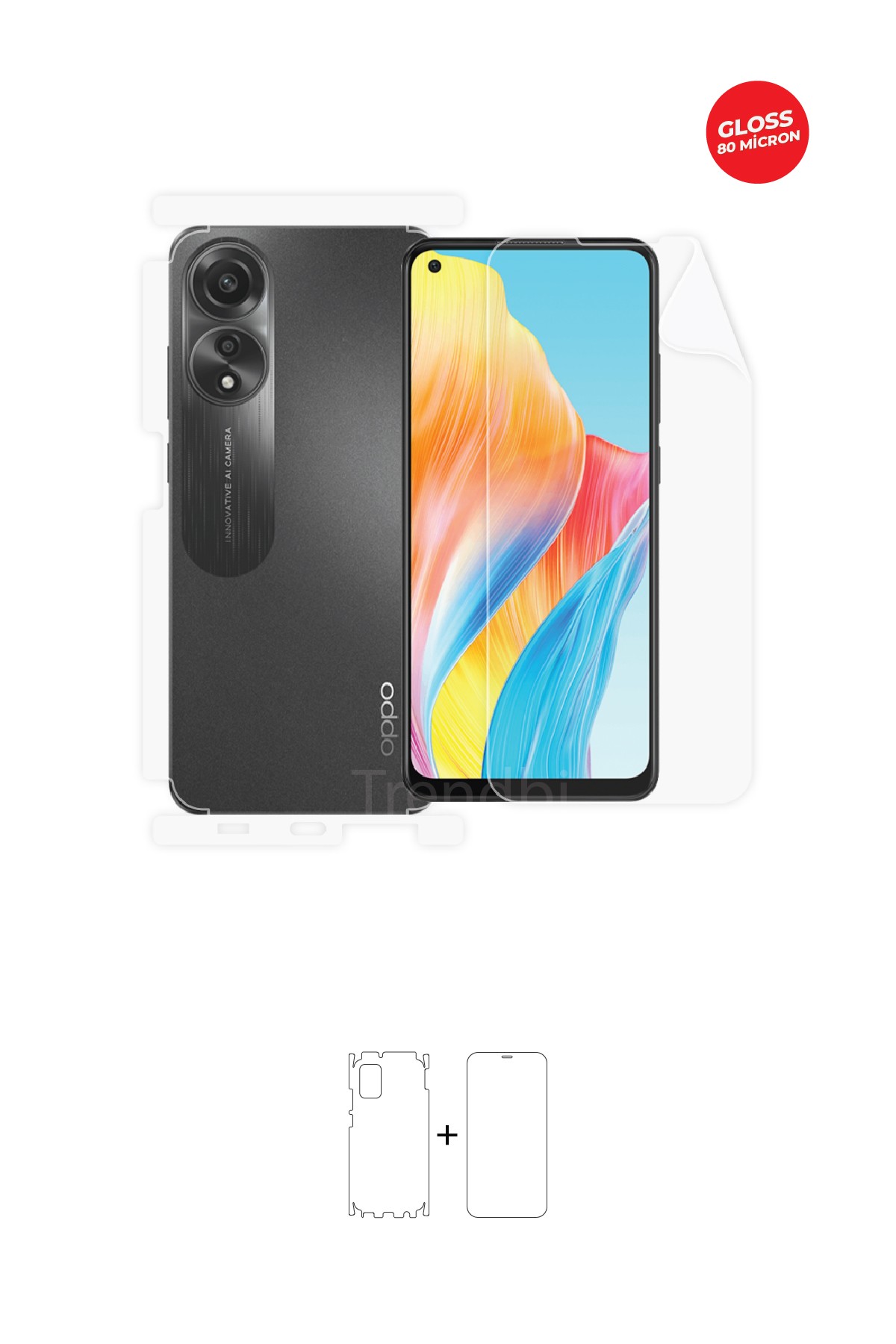 Fullbody Koruyucu Parlak Şeffaf TPU Film (80 micron)