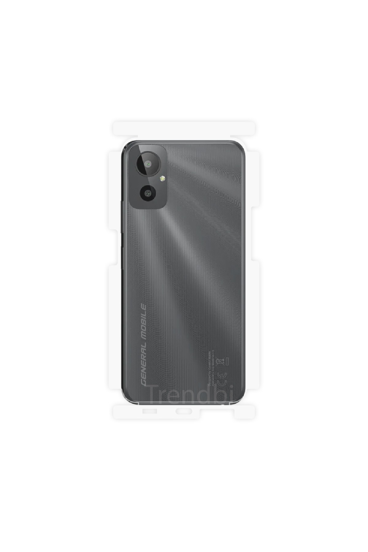 General Mobile GM 23 SE - Arka/Yan Koruyucu Parlak Şeffaf Poliüretan Film (150 micron)