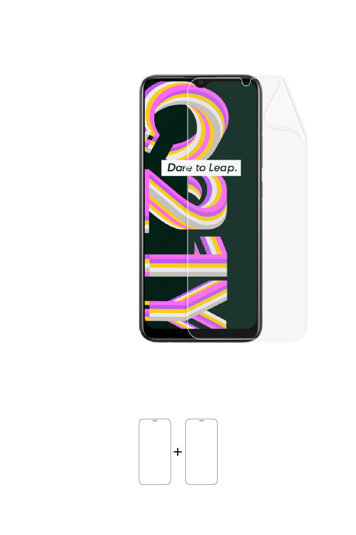 Realme C21Y - Ekran Koruyucu Parlak Şeffaf Poliüretan Film (150 mikron)