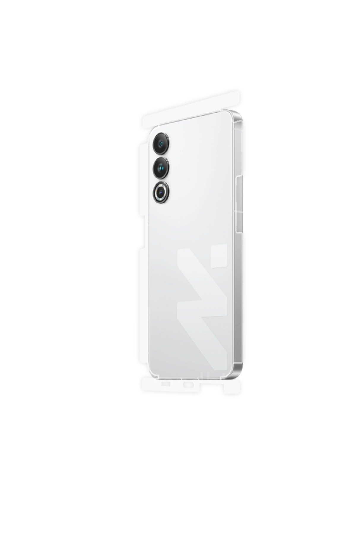Meizu 20 Classic - Arka/Yan Koruyucu Parlak Şeffaf Poliüretan Film (150 micron)