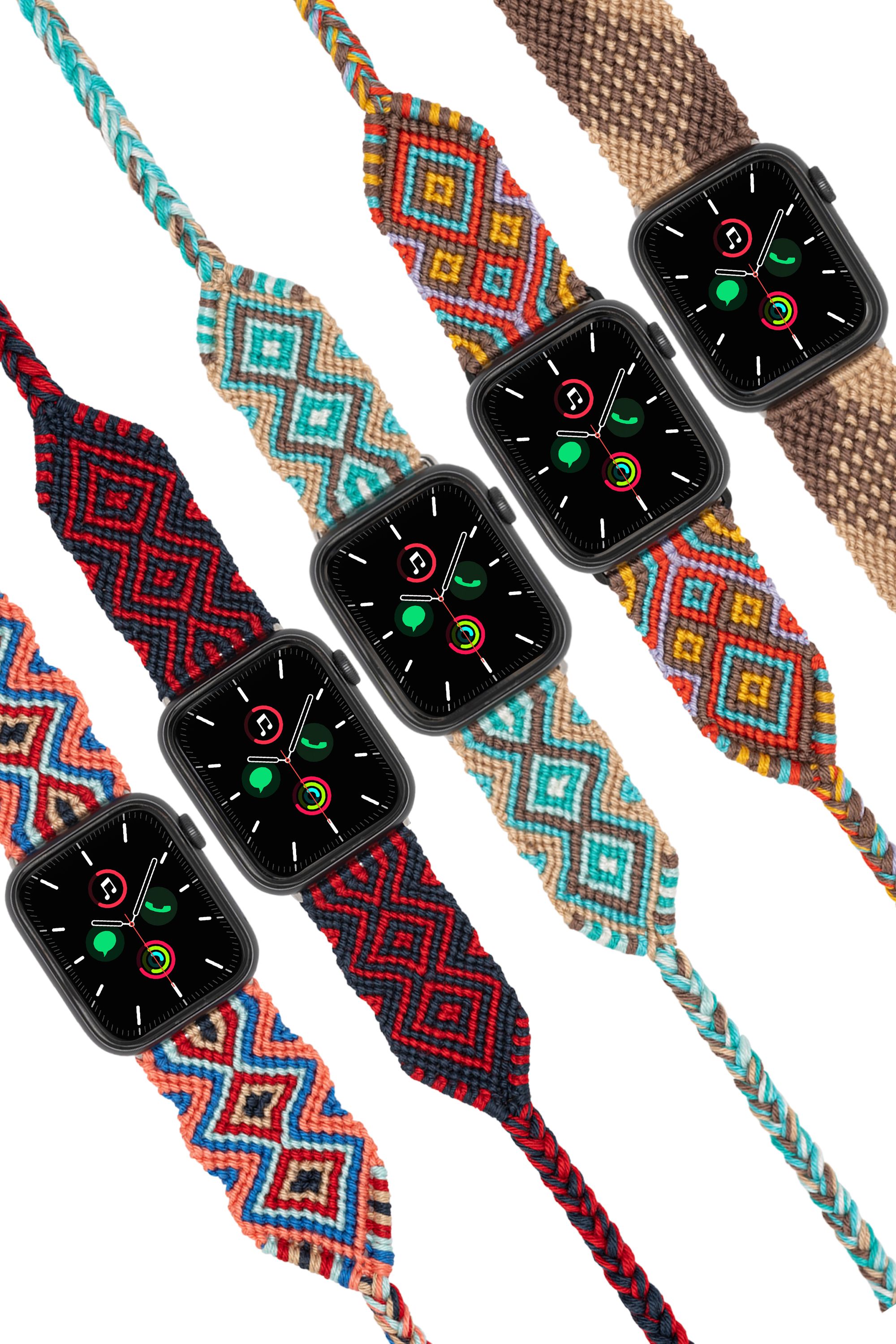 Apple Watch El Örgüsü Kordon - Etnich - 38/40/41 mm