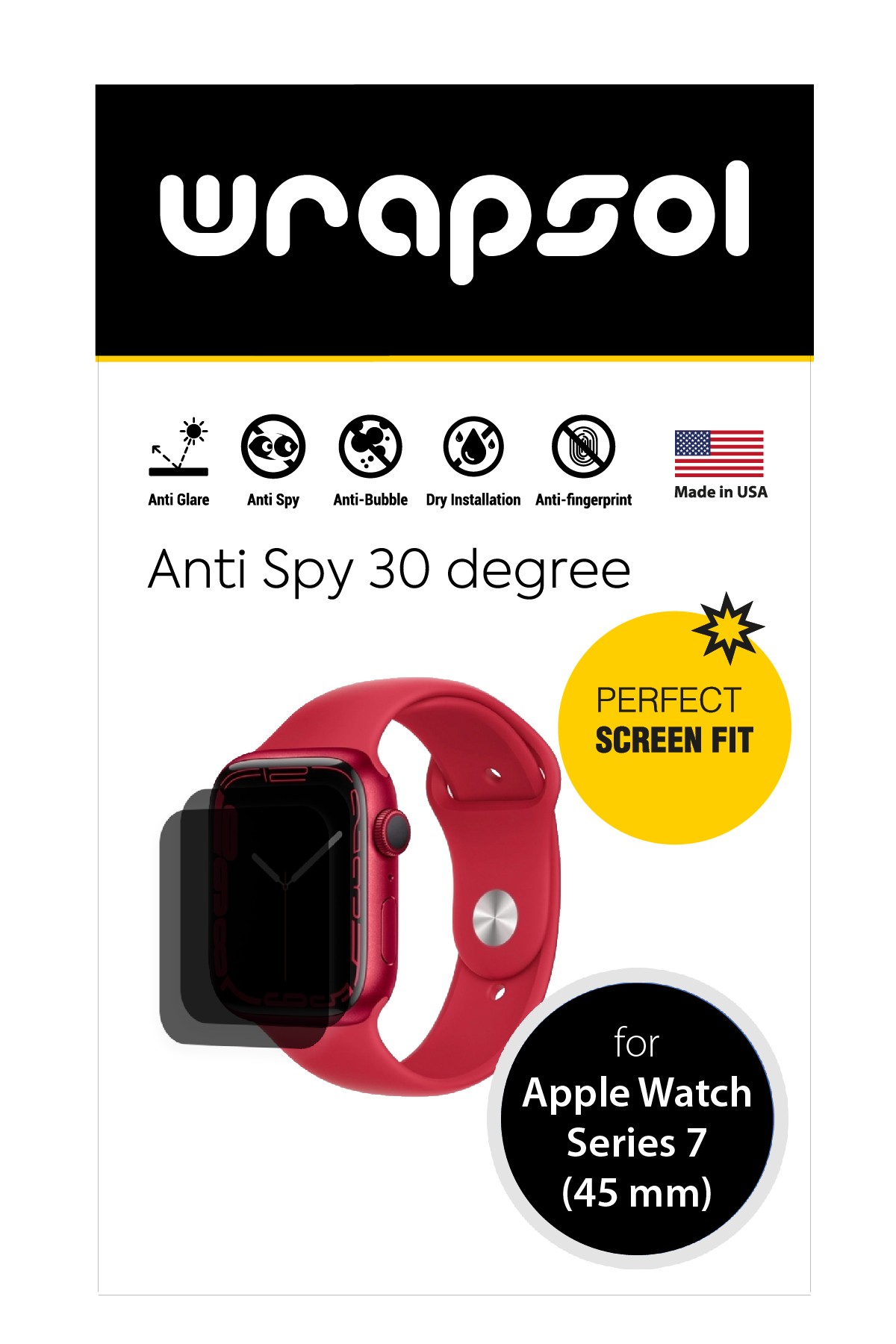 Apple Watch Series 7 / 45 mm - Mat Hayalet Ekran Koruyucu Film (120 micron)