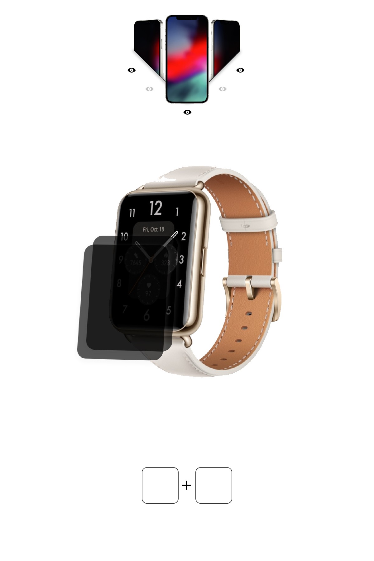 Huawei Watch Fit 2 - Mat Hayalet Ekran Koruyucu Film (120 micron)