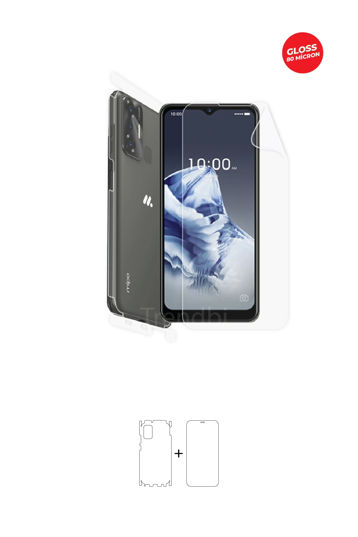 Fullbody Koruyucu Parlak Şeffaf TPU Film (80 micron)