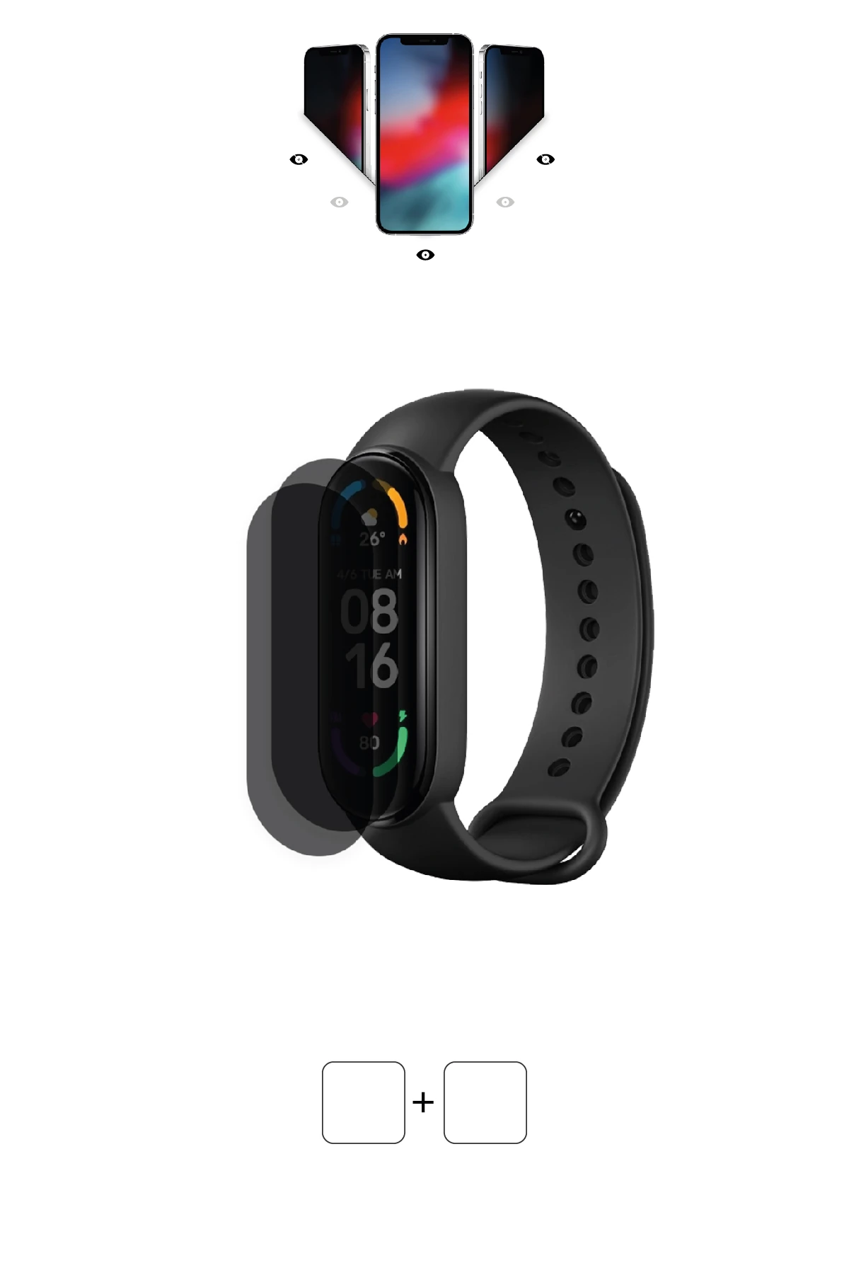 Xiaomi Mi Band 6 - Mat Hayalet Ekran Koruyucu Film (120 micron)
