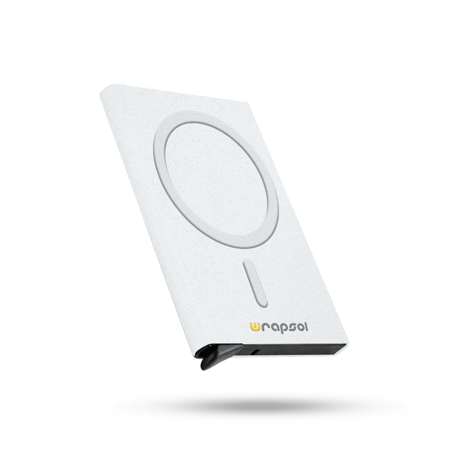 Magsafe Mekanizmalı Kartlık / Rfid Korumalı Alüminyum Otomatik Mekanizmalı Kredi Kartlık - SİMLİ BEYAZ