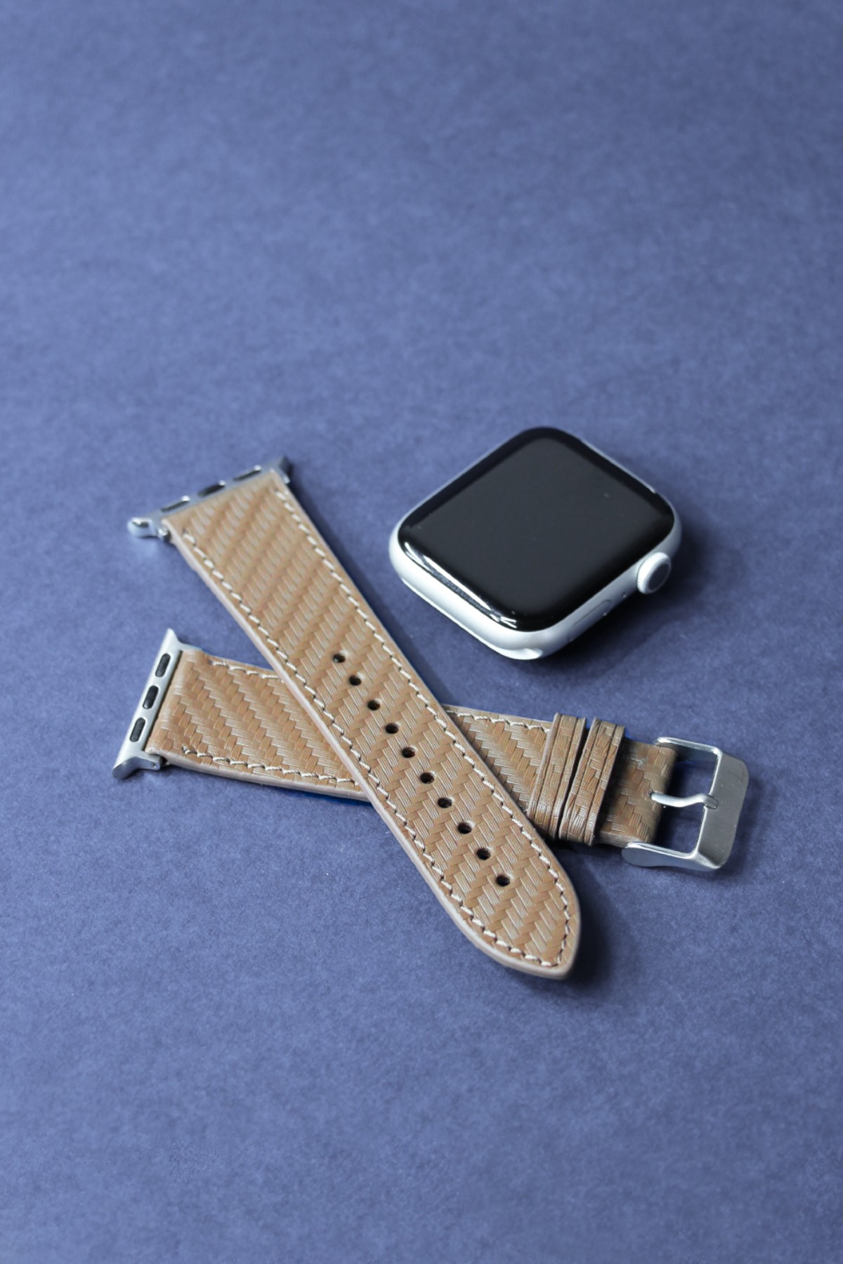 Apple Watch Karbon Kordon Kahverengi - 38/40/41 mm