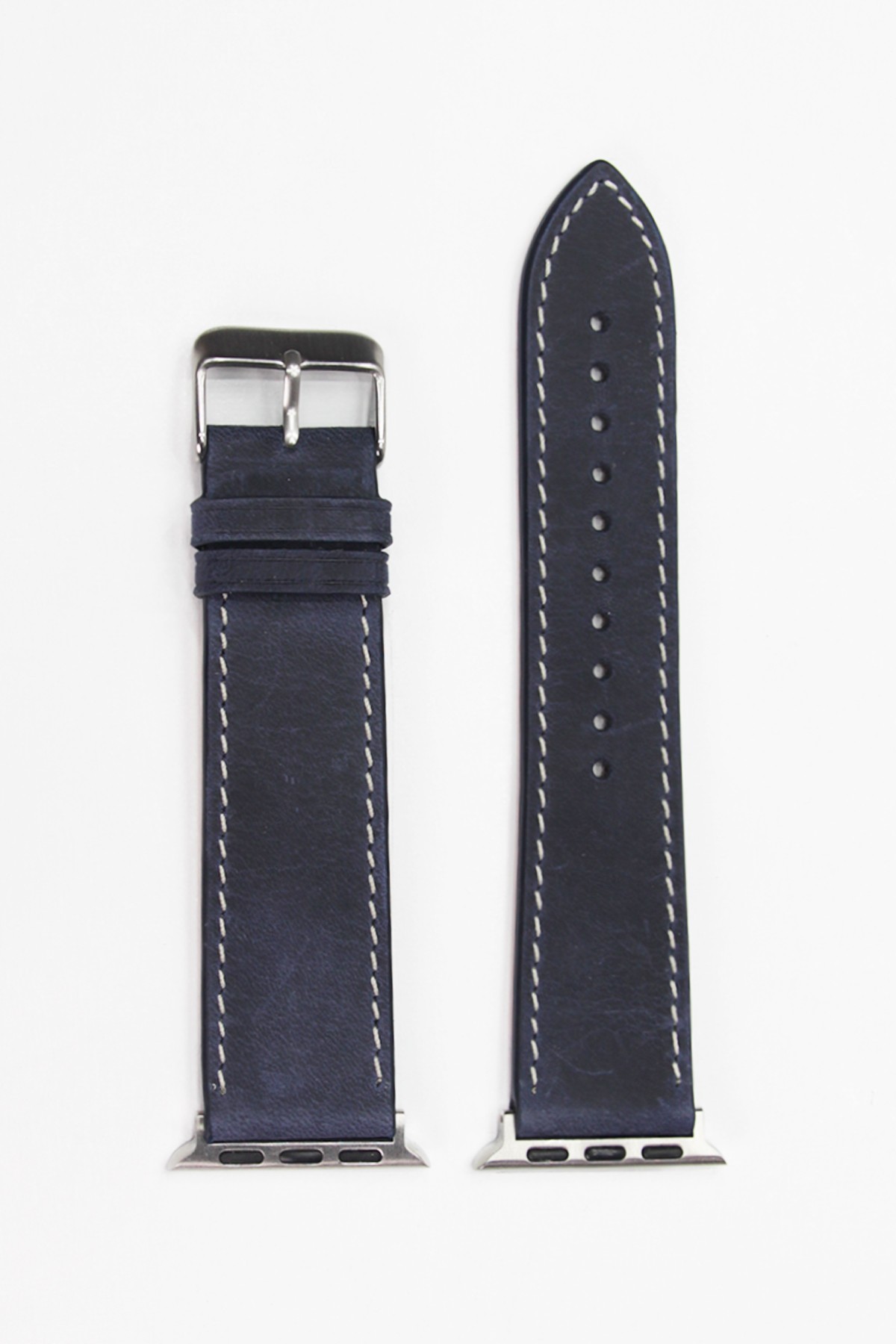 Apple Watch Crazy Deri Kordon Lacivert