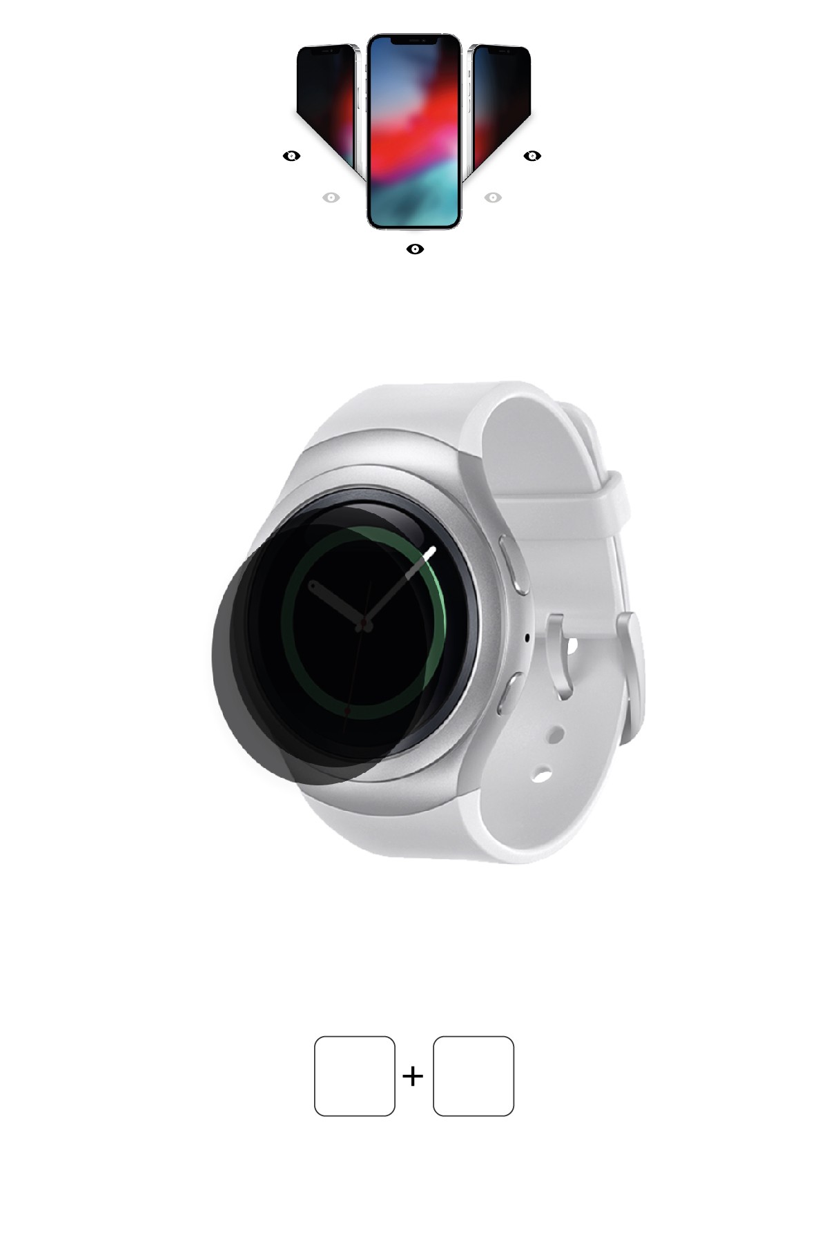 Samsung Gear S2 - Mat Hayalet Ekran Koruyucu Film (120 micron)