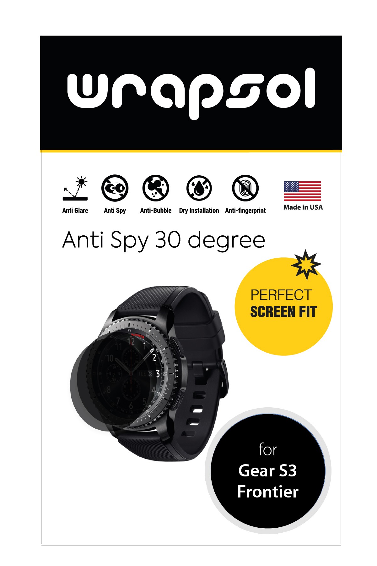 Samsung Gear S3 Frontier - Mat Hayalet Ekran Koruyucu Film (120 micron)