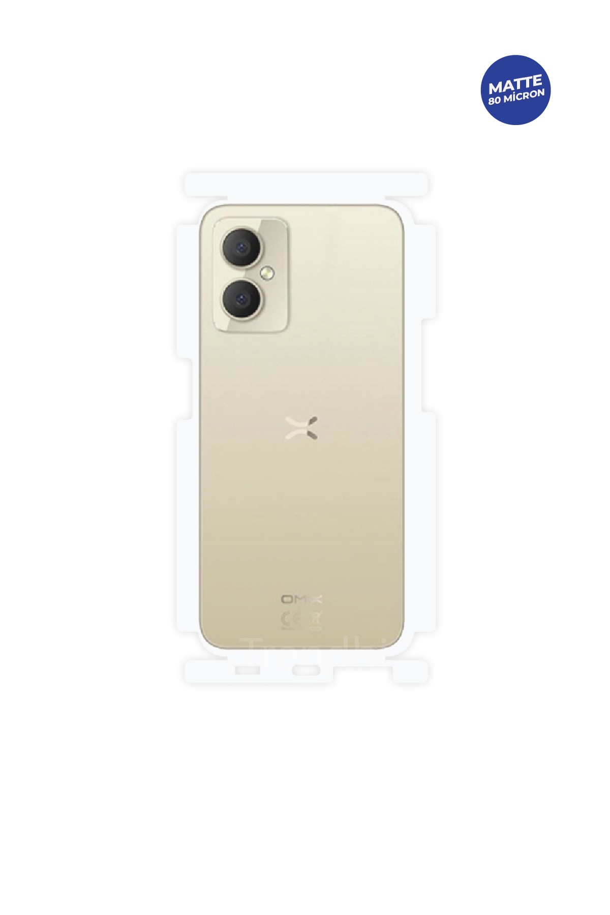 Omix X4 - Arka/Yan Koruyucu Mat TPU Film (80 micron)