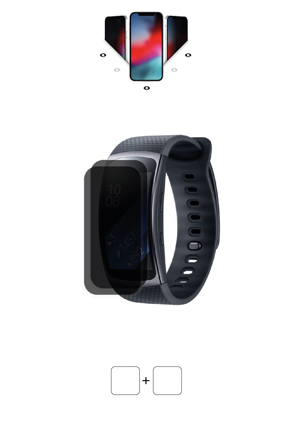 Samsung Gear Fit 2 - Mat Hayalet Ekran Koruyucu Film (120 micron)