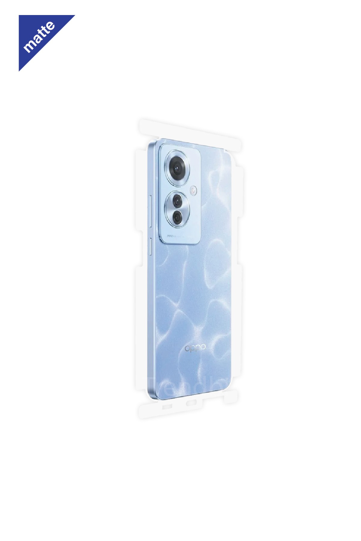 Oppo Reno 11F 5G - Arka/Yan Koruyucu Mat Şeffaf Poliüretan Film (150 micron)