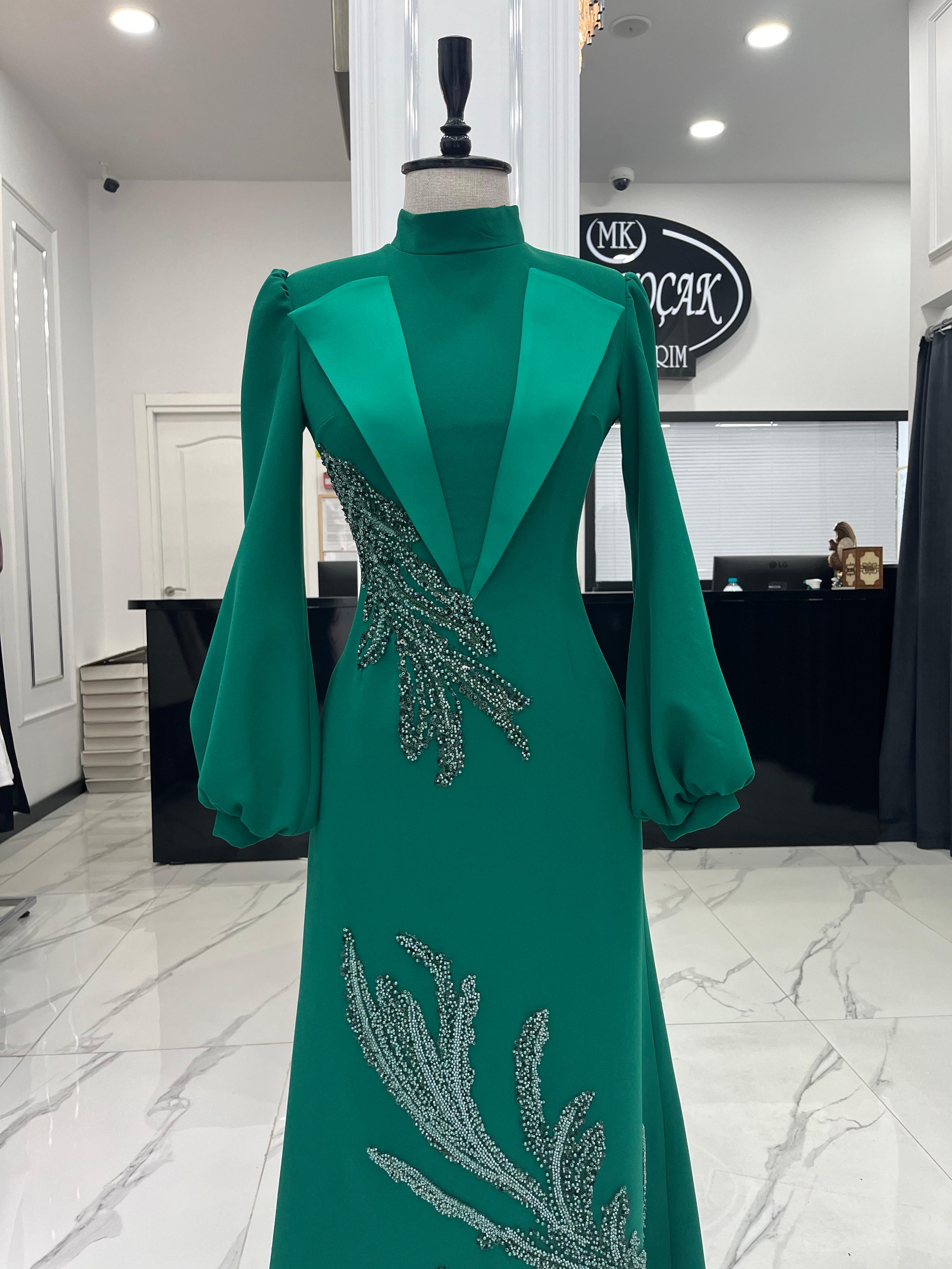 MK109 Özel Dikim - emerald green