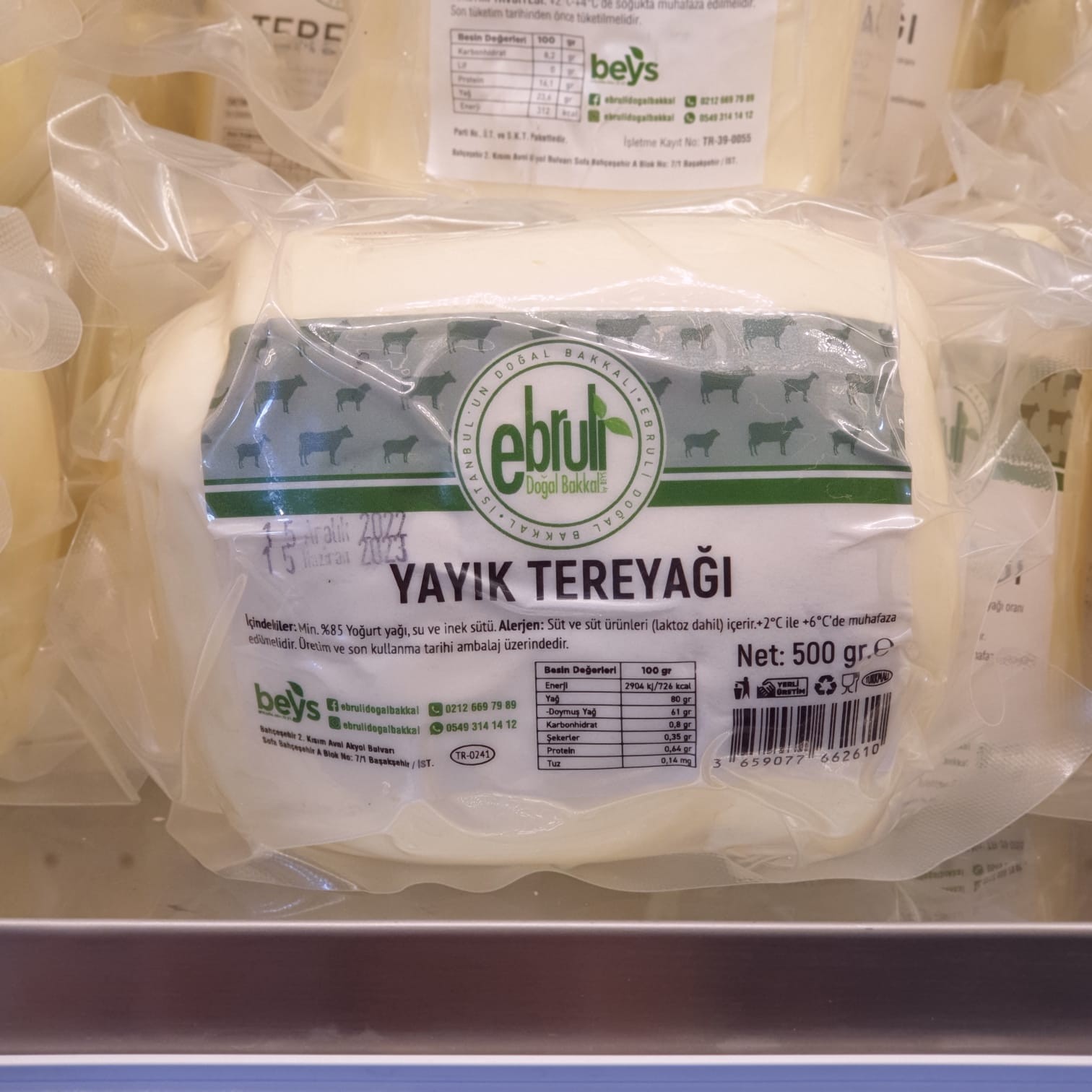 Yayık Tereyağ 500 Gr