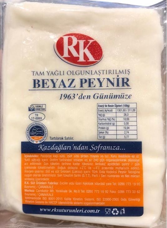 Tam Yağlı Beyaz Peynir (Keçi-İnek) 600gr-650gr