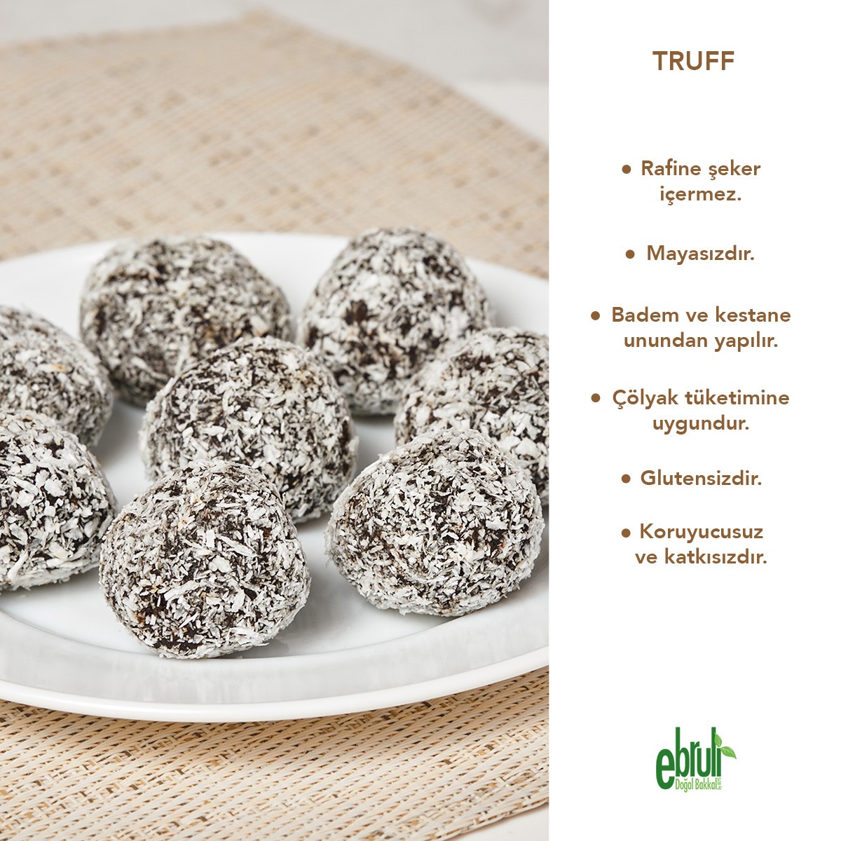 Glutensiz Truff (6 Adet)