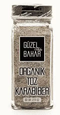 Organik Karabiber Toz 60 Gr