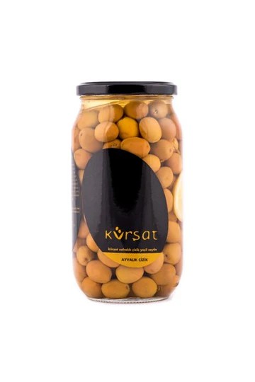 Ayvalık Naturel Çizik Yeşil Zeytin 1000Cc