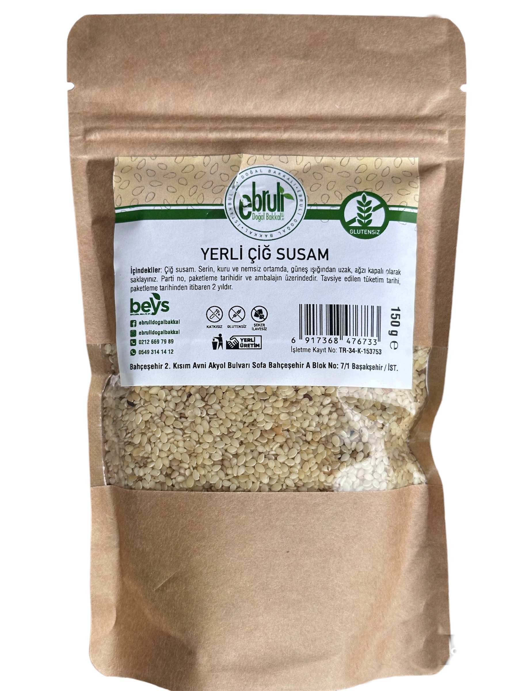 Yerli Çiğ Susam 150 gr.