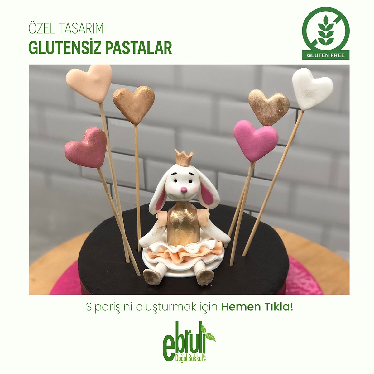 Glutensiz Tasarım Pasta