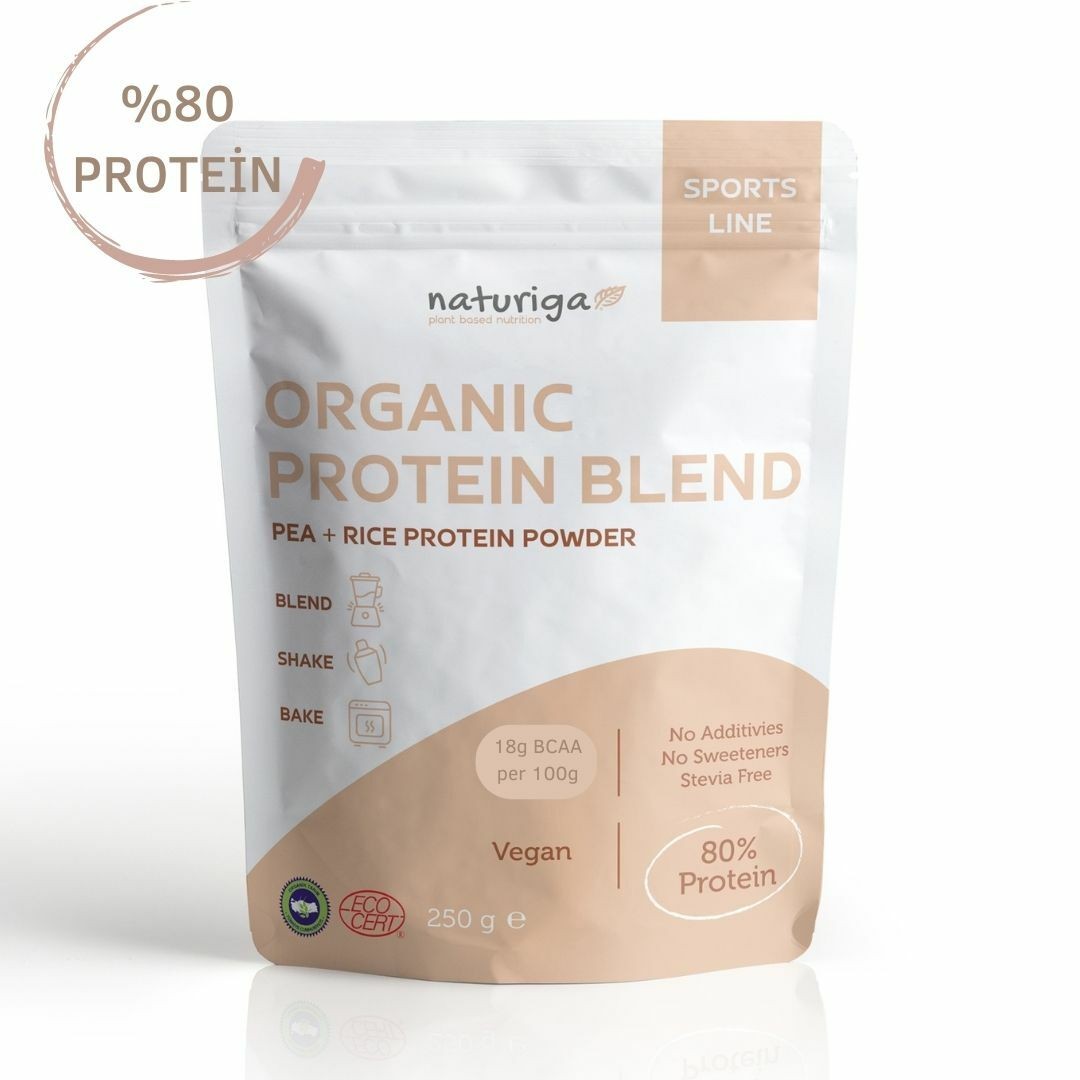 Organik Protein Blend (Pea + Rice Protein Powder) 250gr