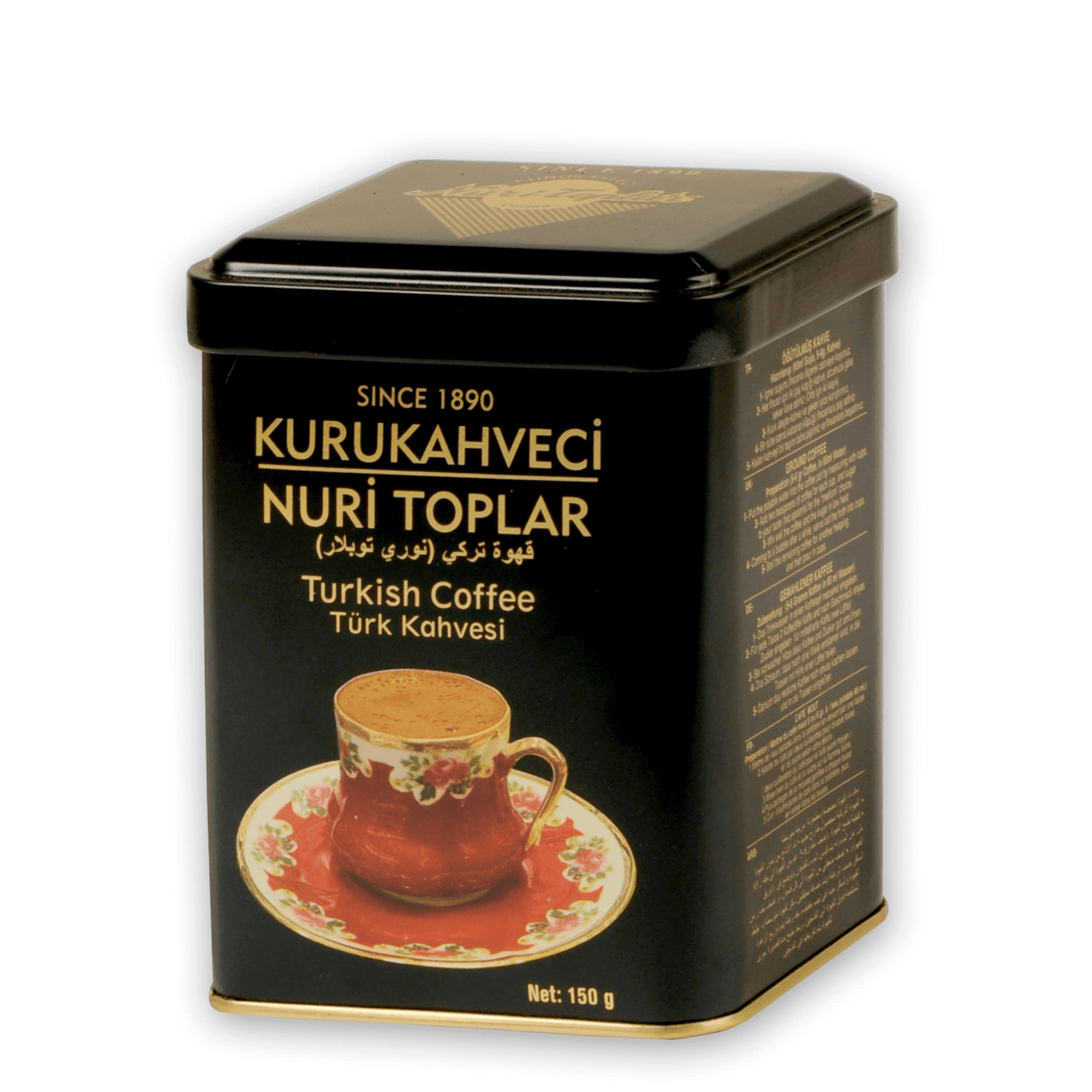 Türk Kahvesi Teneke Kutu 150Gr