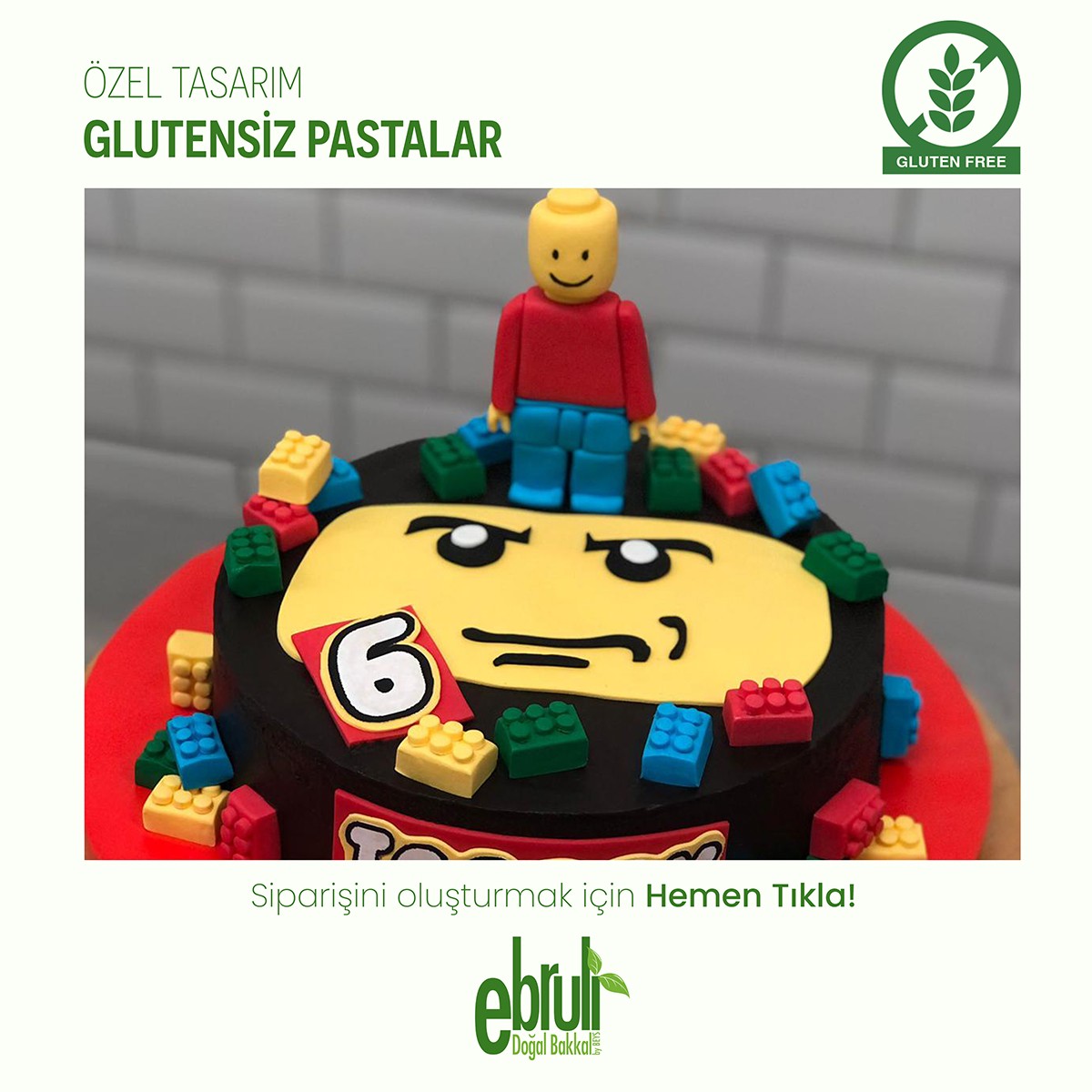 Glutensiz Tasarım Pasta