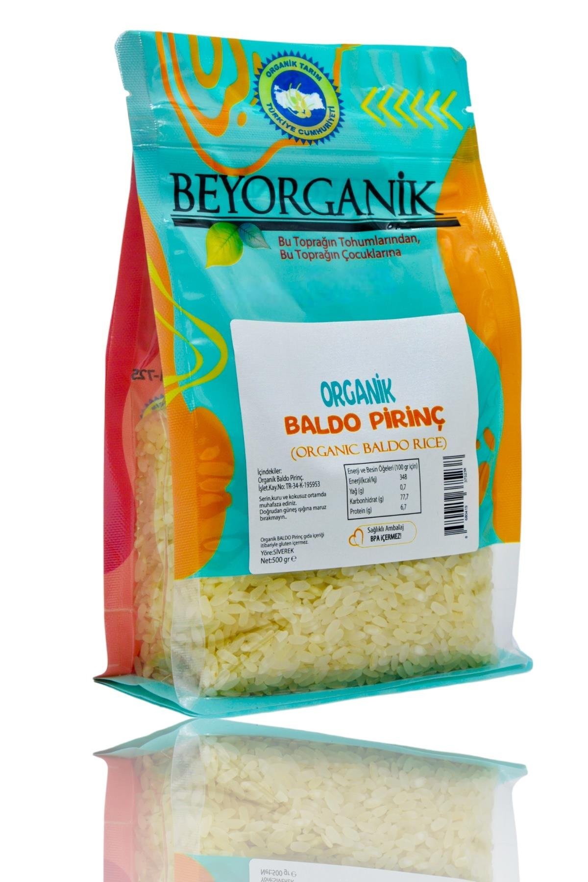 Organik Baldo Pirinç 500GR