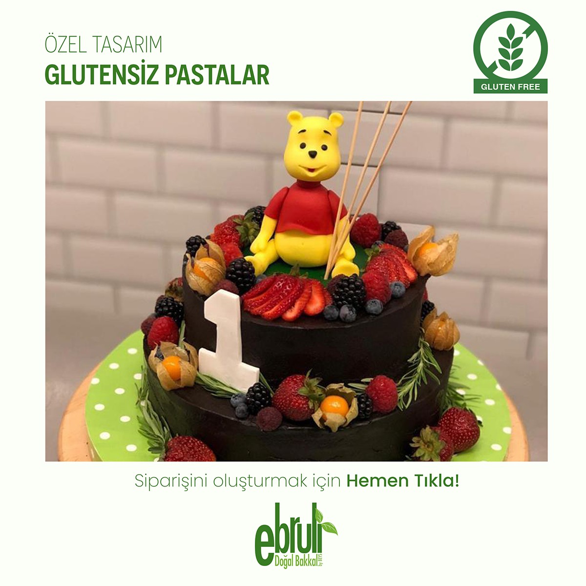 Glutensiz Tasarım Pasta