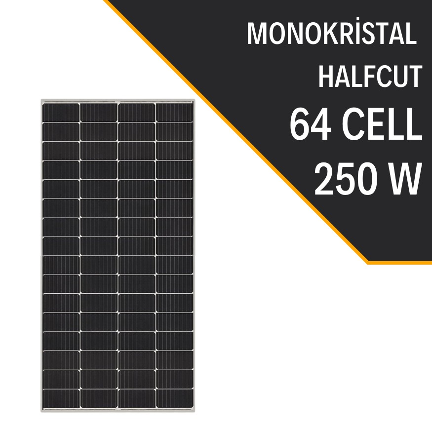 Lexron 250W Half Cut Monokristal Güneş Paneli