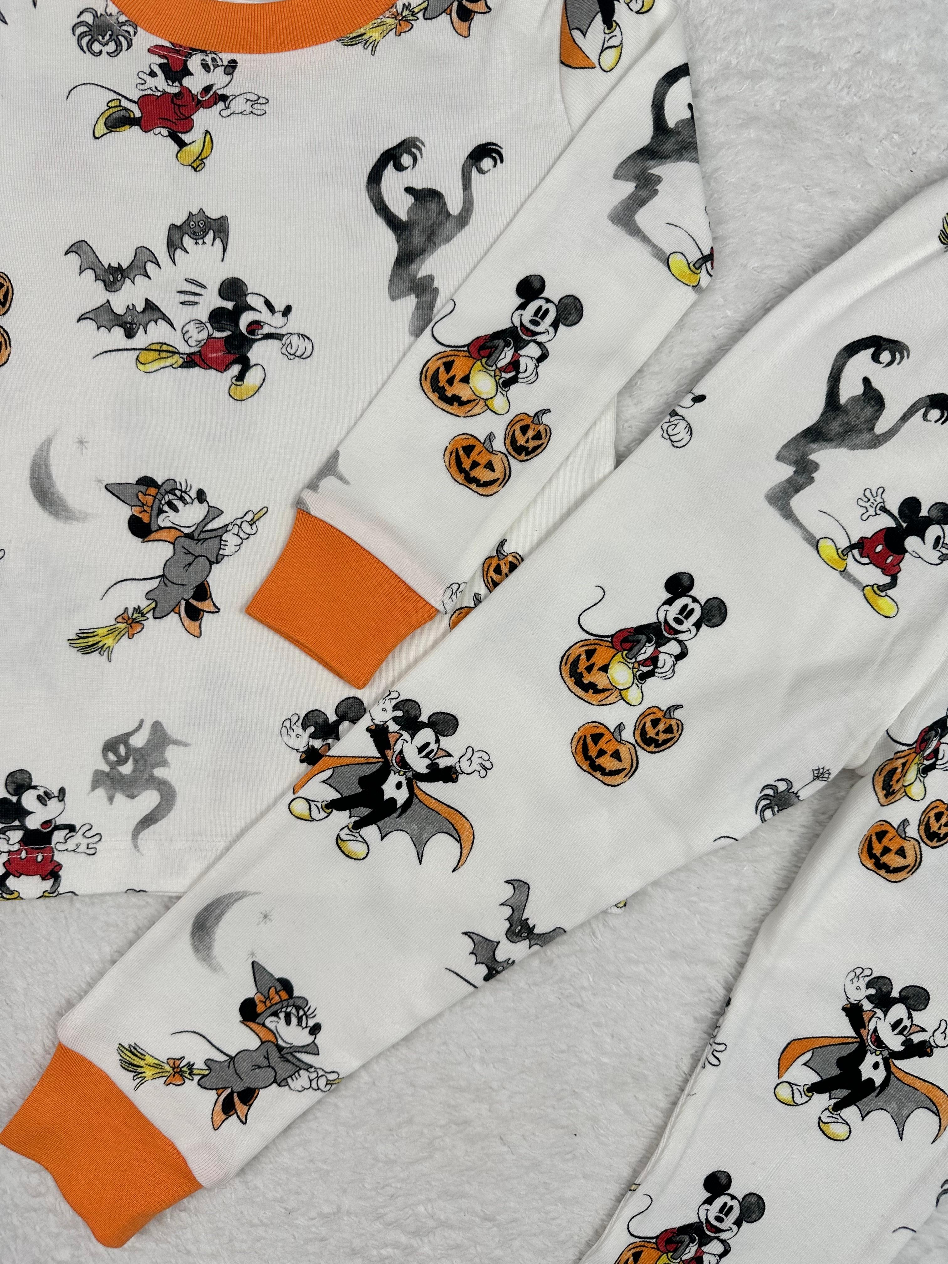 MinyKids Orj. PBK Mickey Mouse Cadılar Bayramı Desen Unisex Pijama Takım