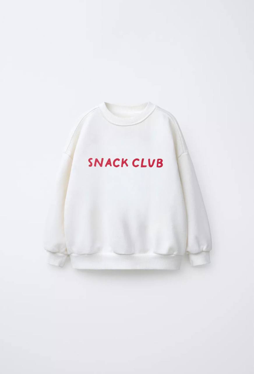 Lisanslı La'ciel Paris Unisex Beyaz Sırt Baskı Detaylı Sweatshirt