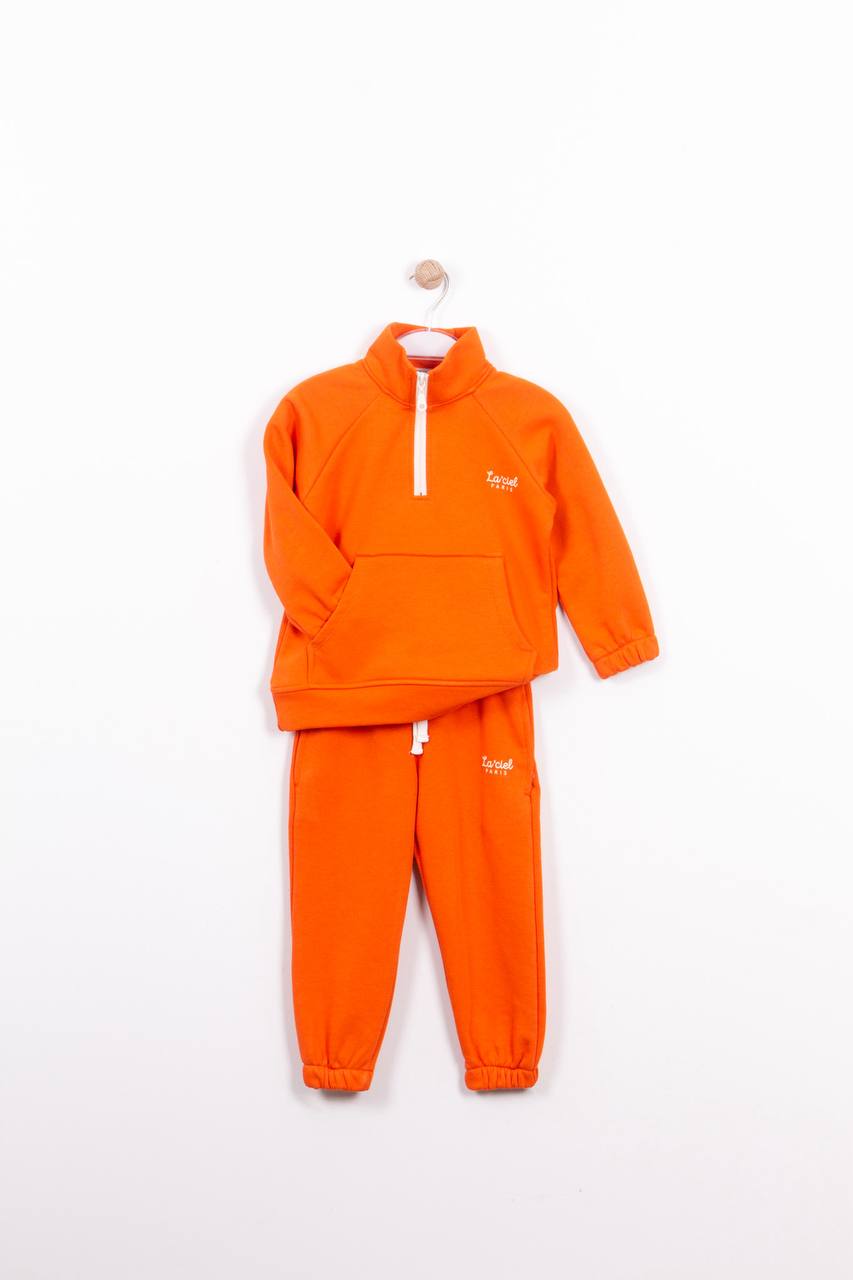 Lisanslı La'ciel Paris Unisex Turuncu Dik Yakalı Takım