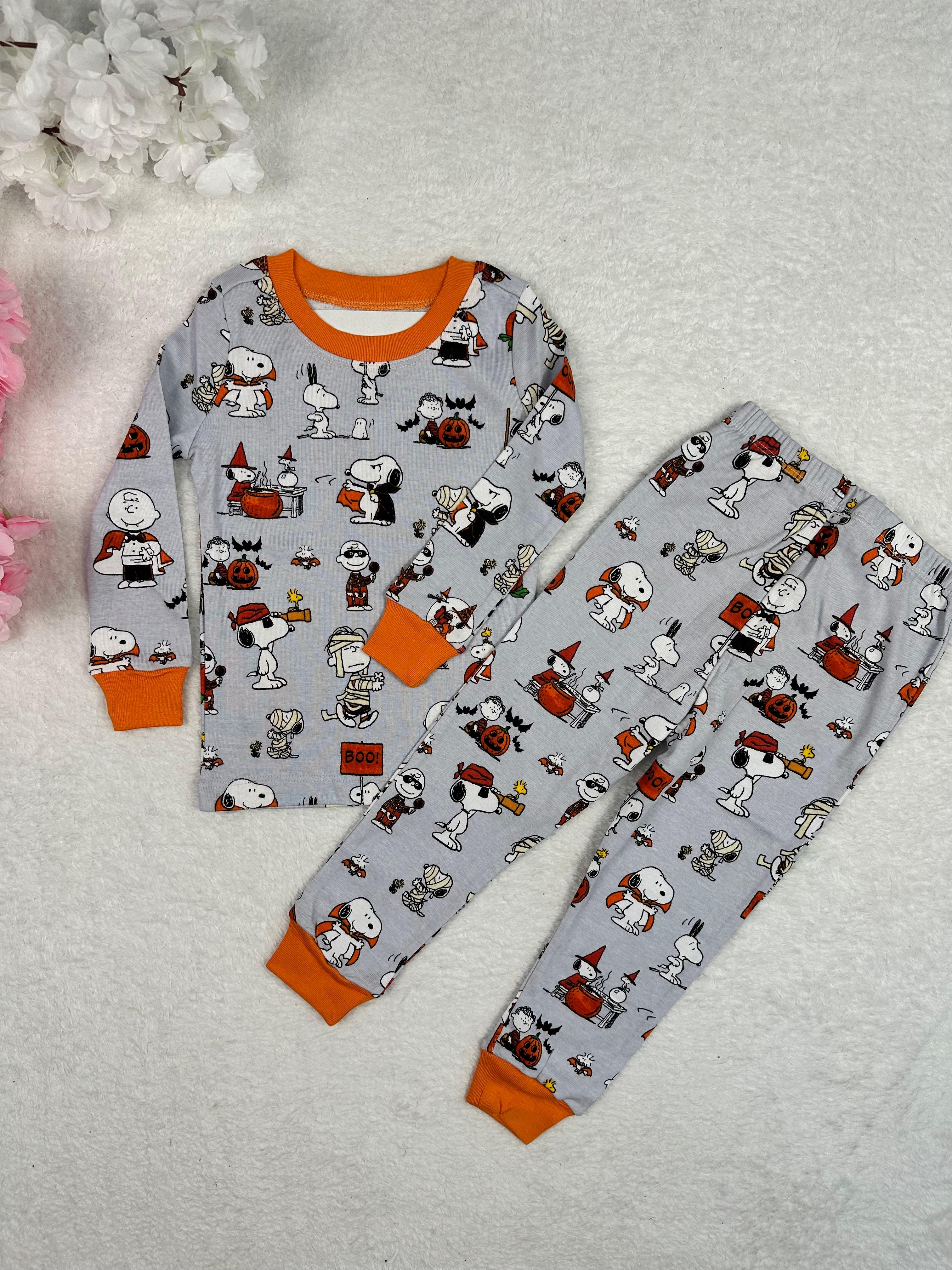 MinyKids Orj. PBK Peanuts Cadılar Bayramı Desen Unisex Pijama Takım