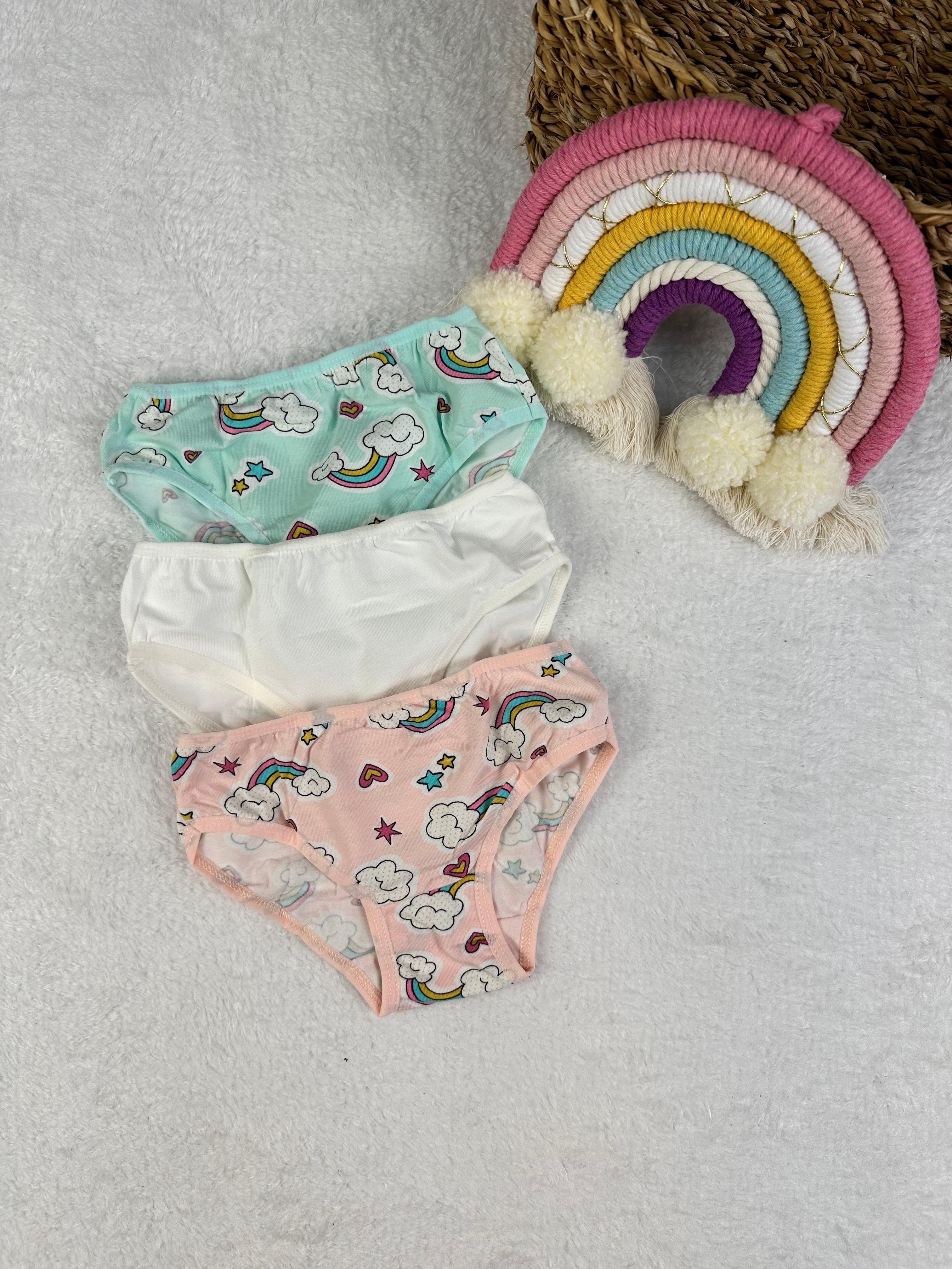 MinyKids Gökkuşağı Desenli 3'lü Külot Set