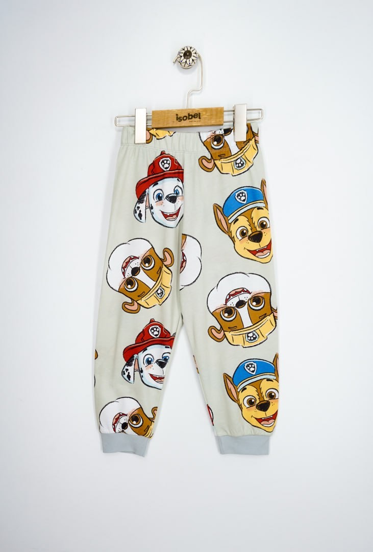 MinyKids Paw Patrol Desen Gri Erkek Çocuk Pijama Takım
