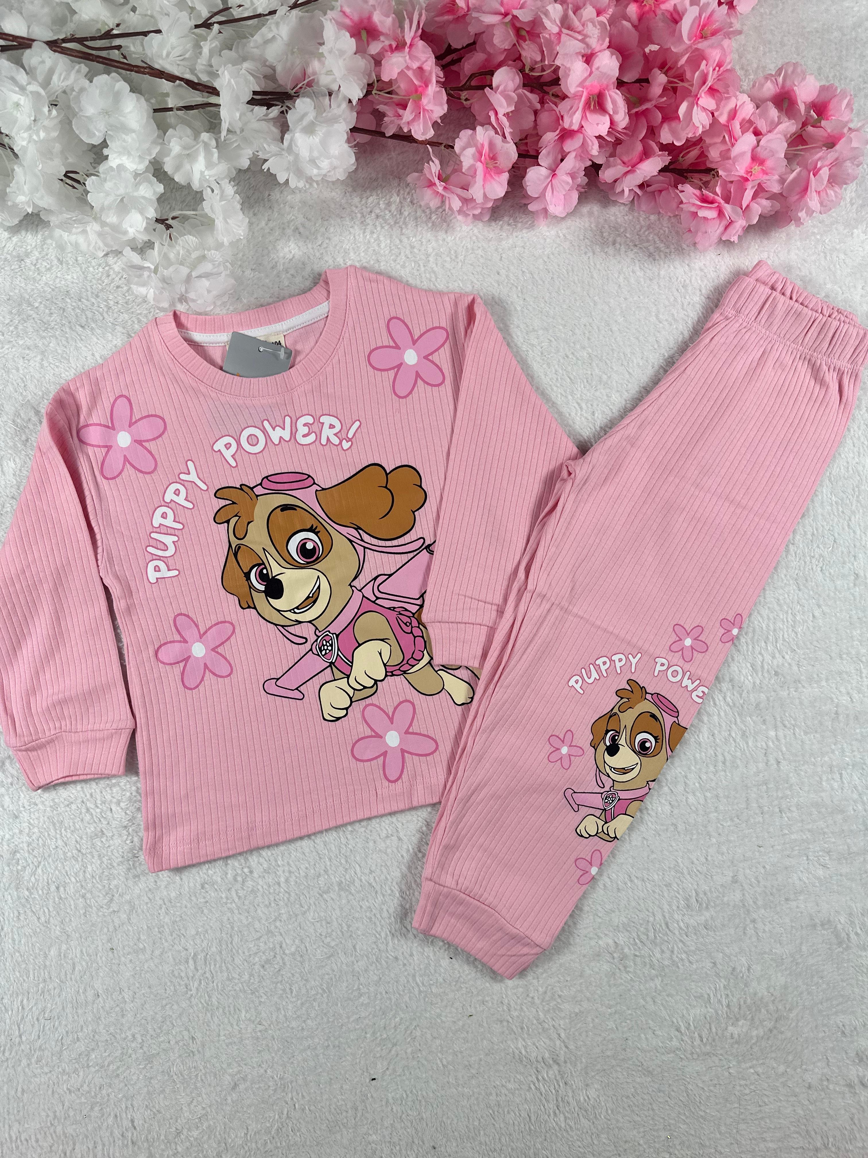 MinyKids Paw Patrol Pembe Kız Çocuk Pijama Takım