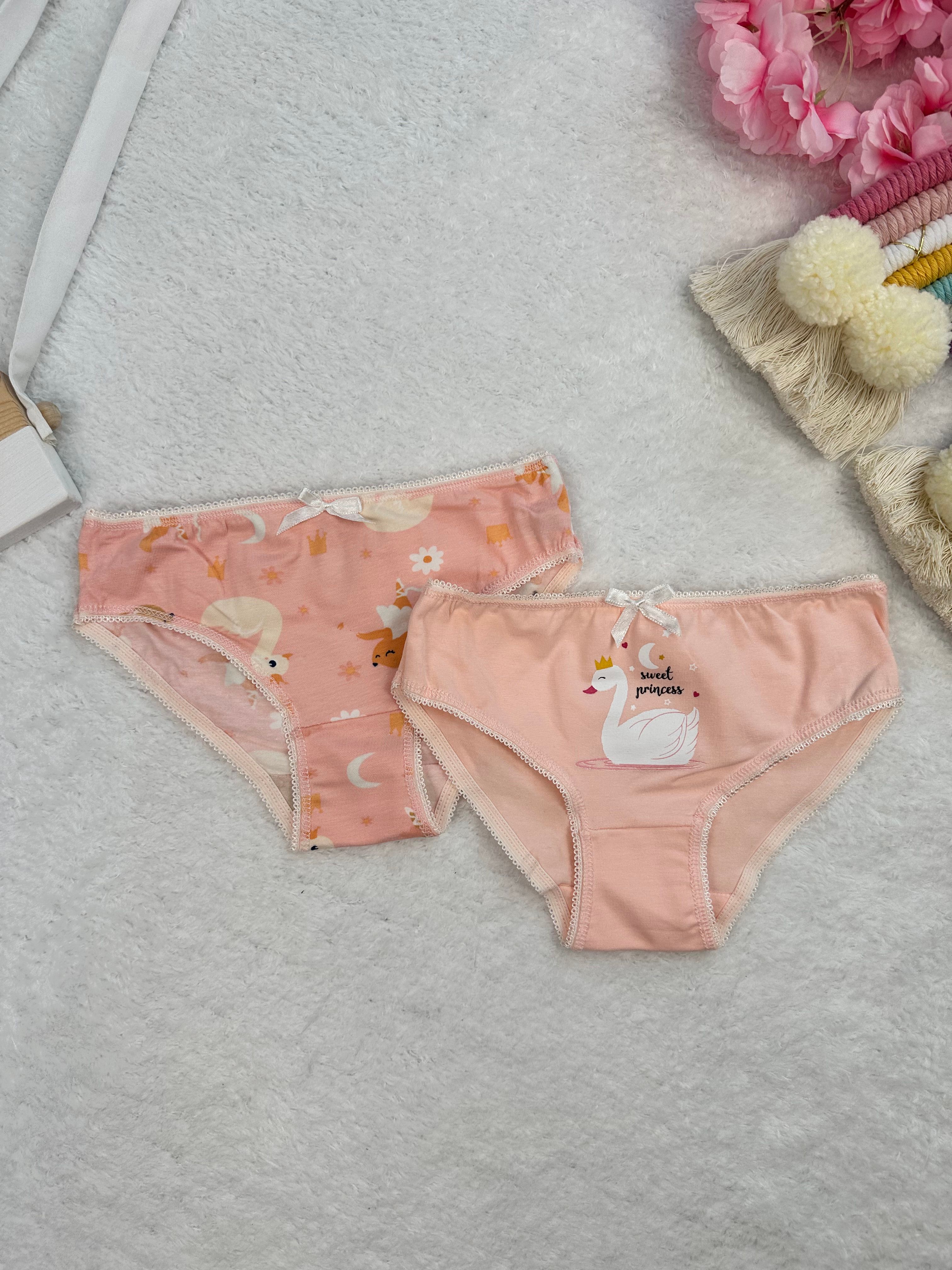 MinyKids Kuğu Desenli 2'li Külot Set