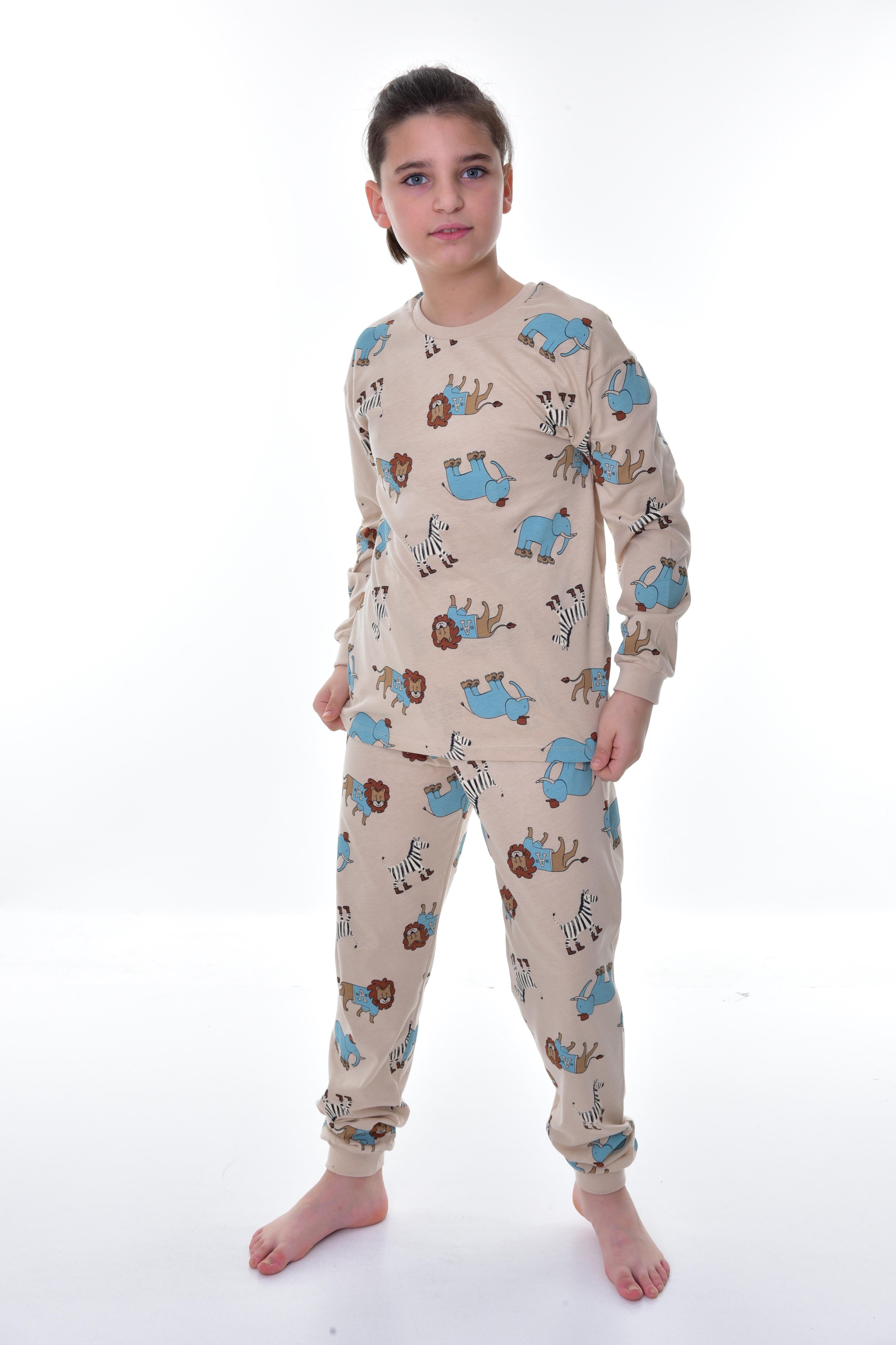 MinyKids Hayvan Desenli Çocuk Pijama Takımı