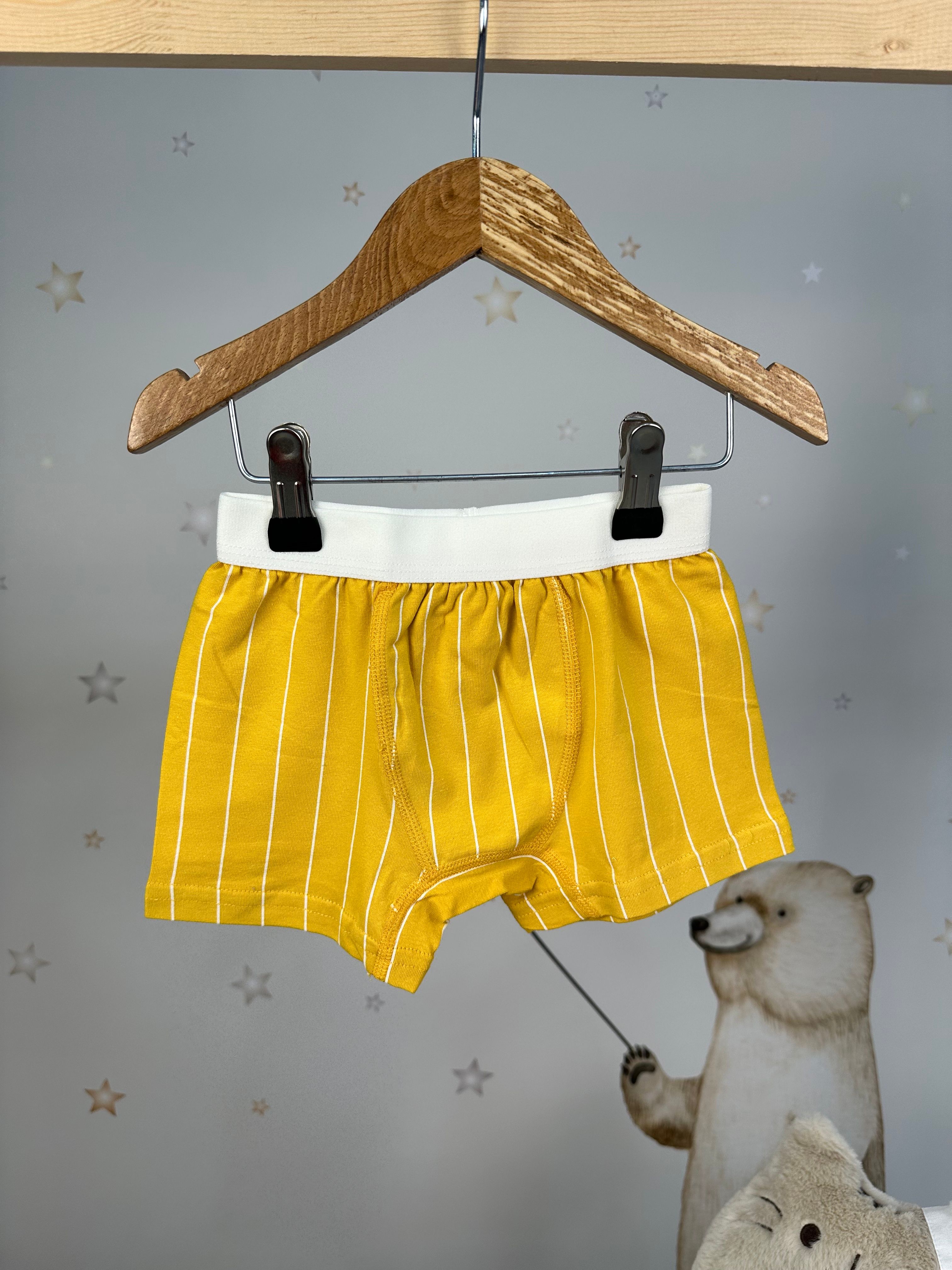 MinyKids Sarı Çizgili Boxer