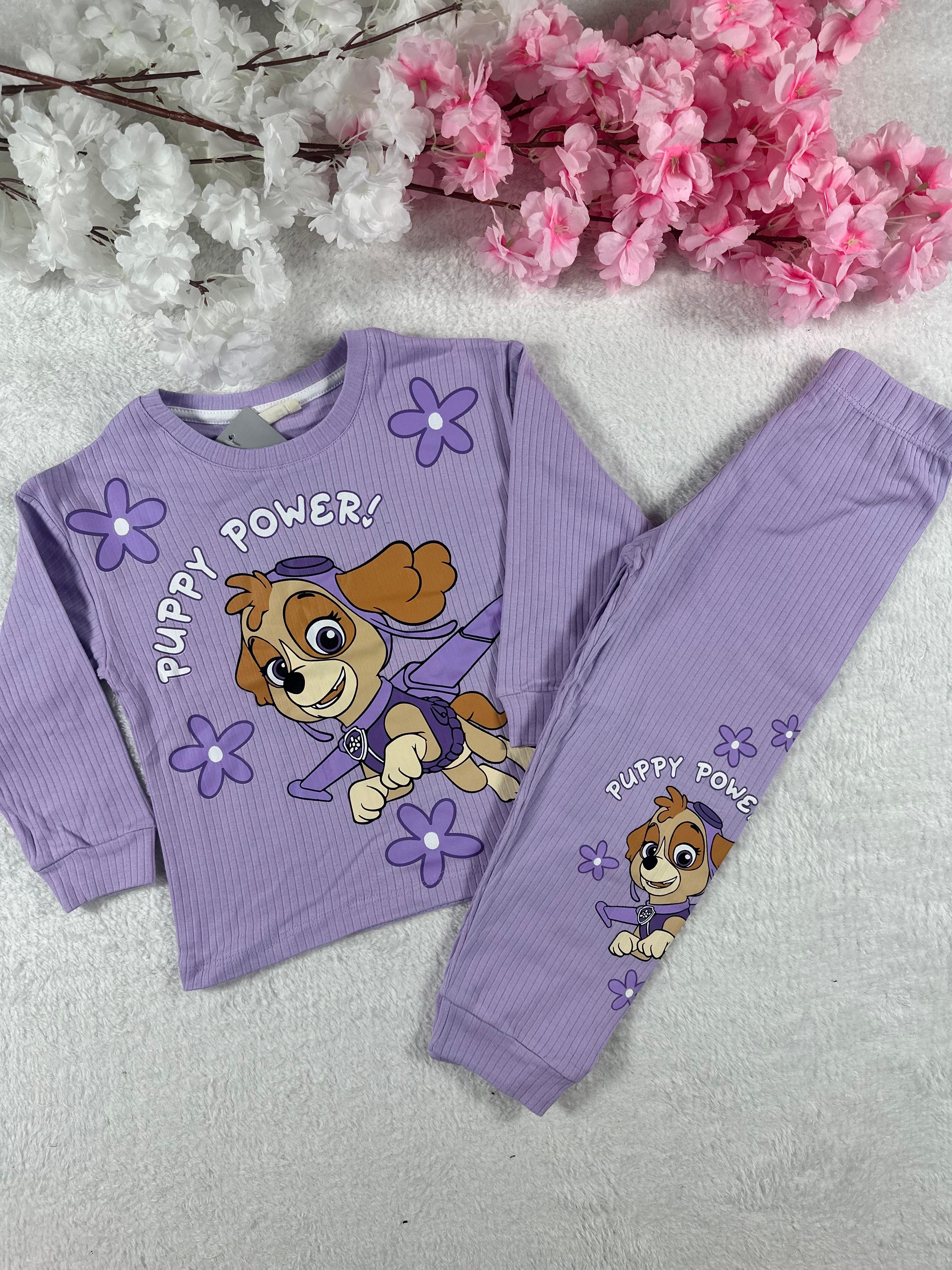 MinyKids Paw Patrol Lila Kız Çocuk Pijama Takım