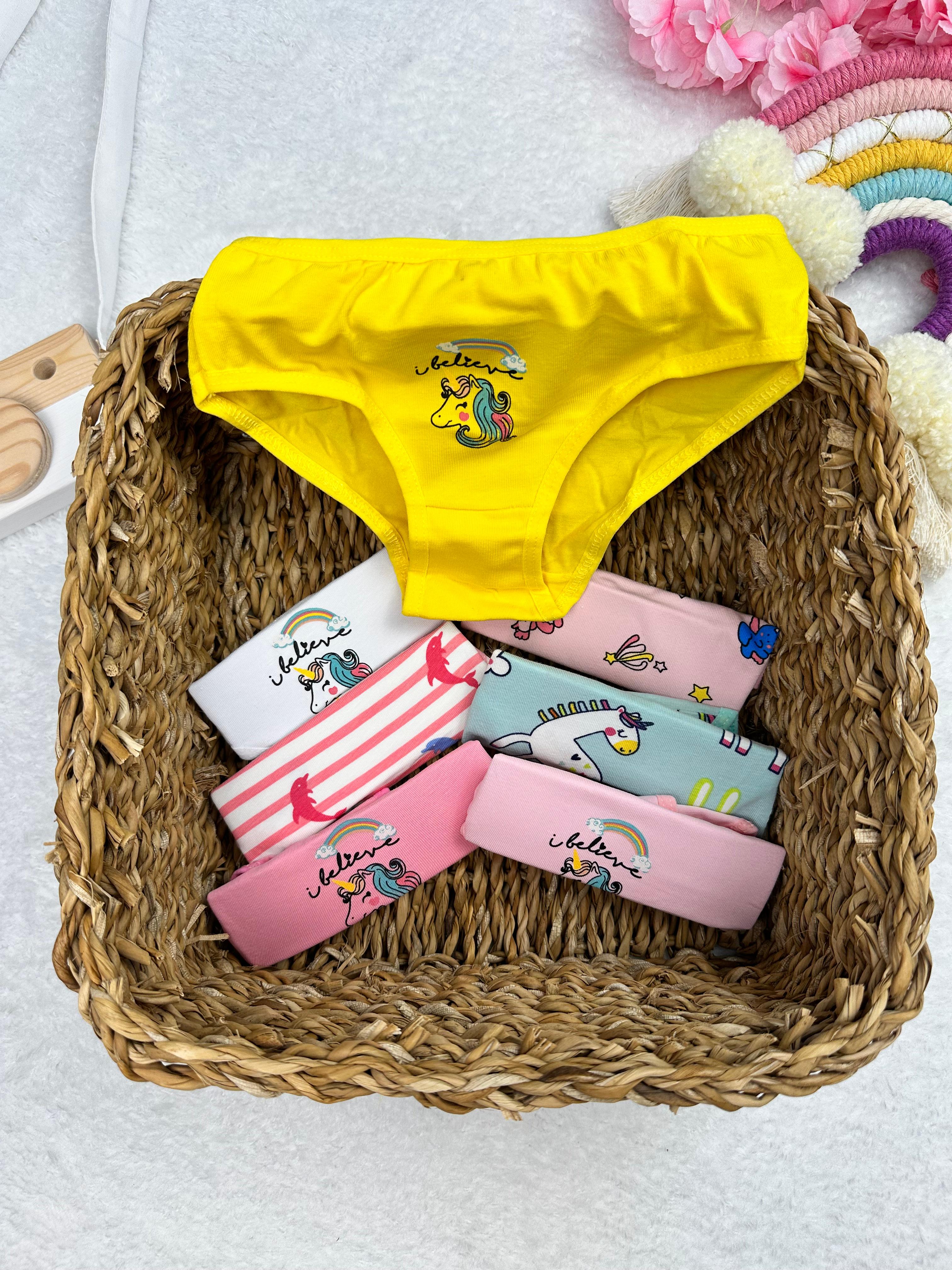 MinyKids Unicorn Desenli 7'li Külot Set