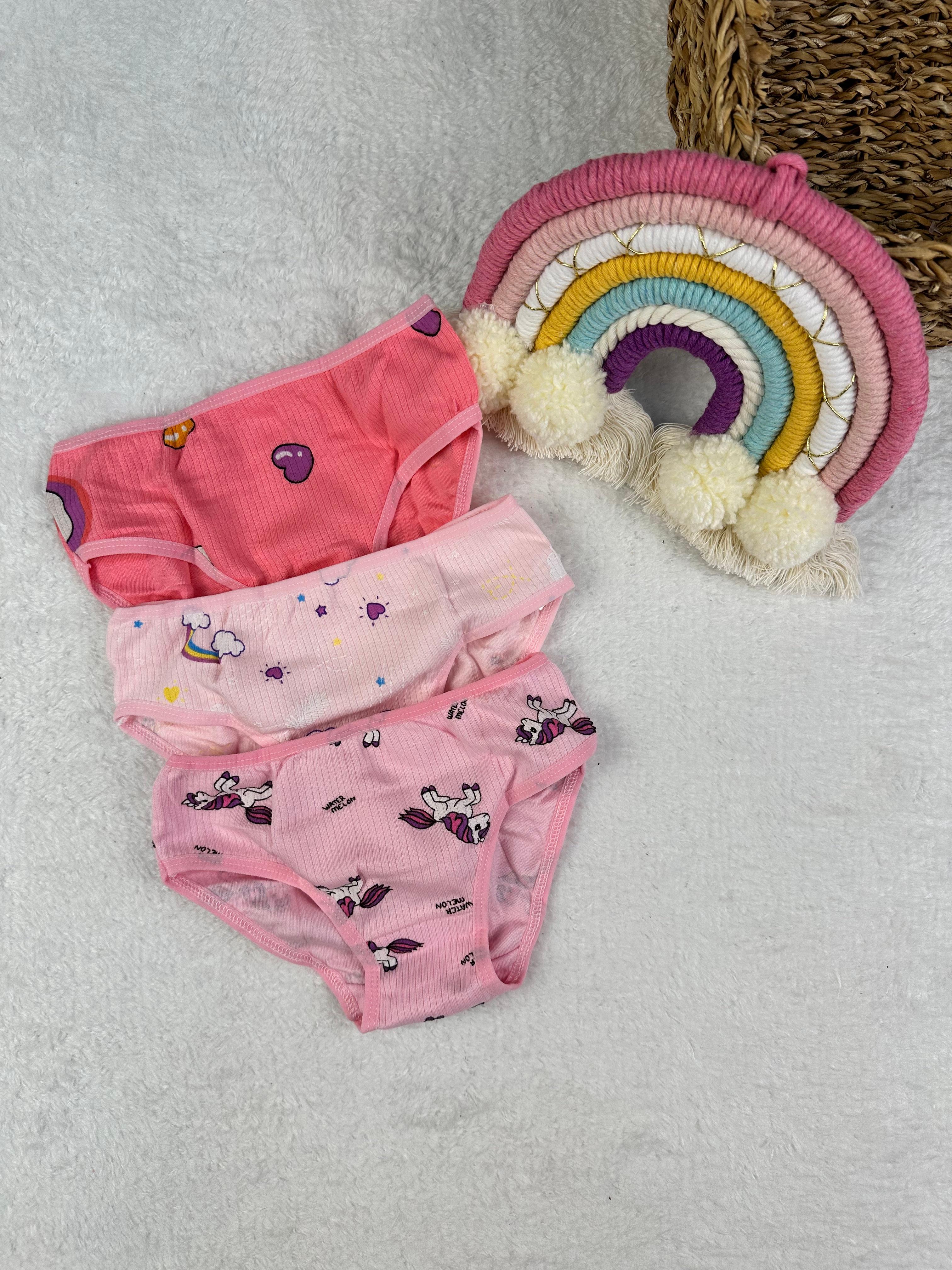 MinyKids Unicorn Desenli 3'lü Külot Set