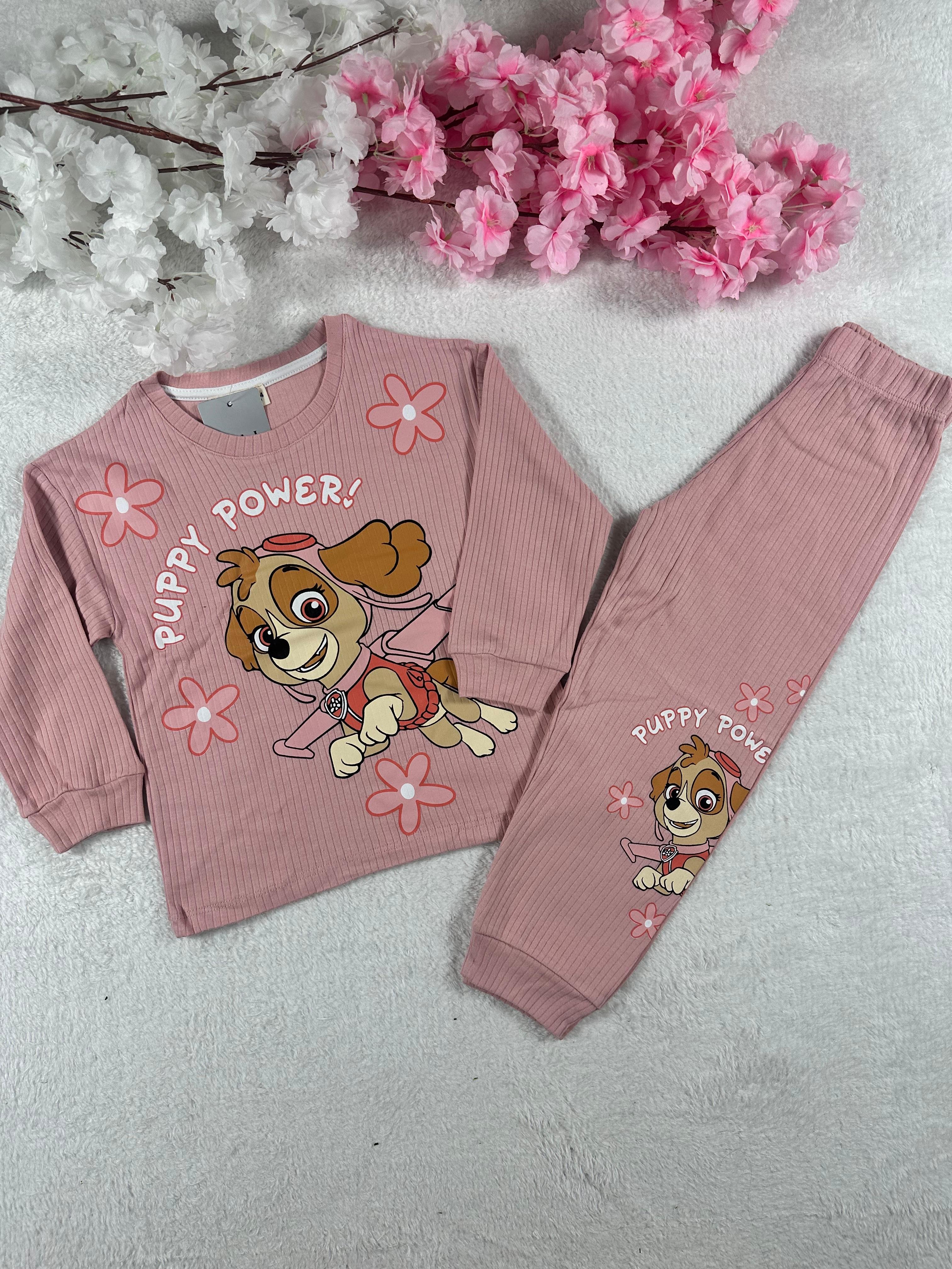 MinyKids Paw Patrol Gül Kurusu Kız Çocuk Pijama Takım