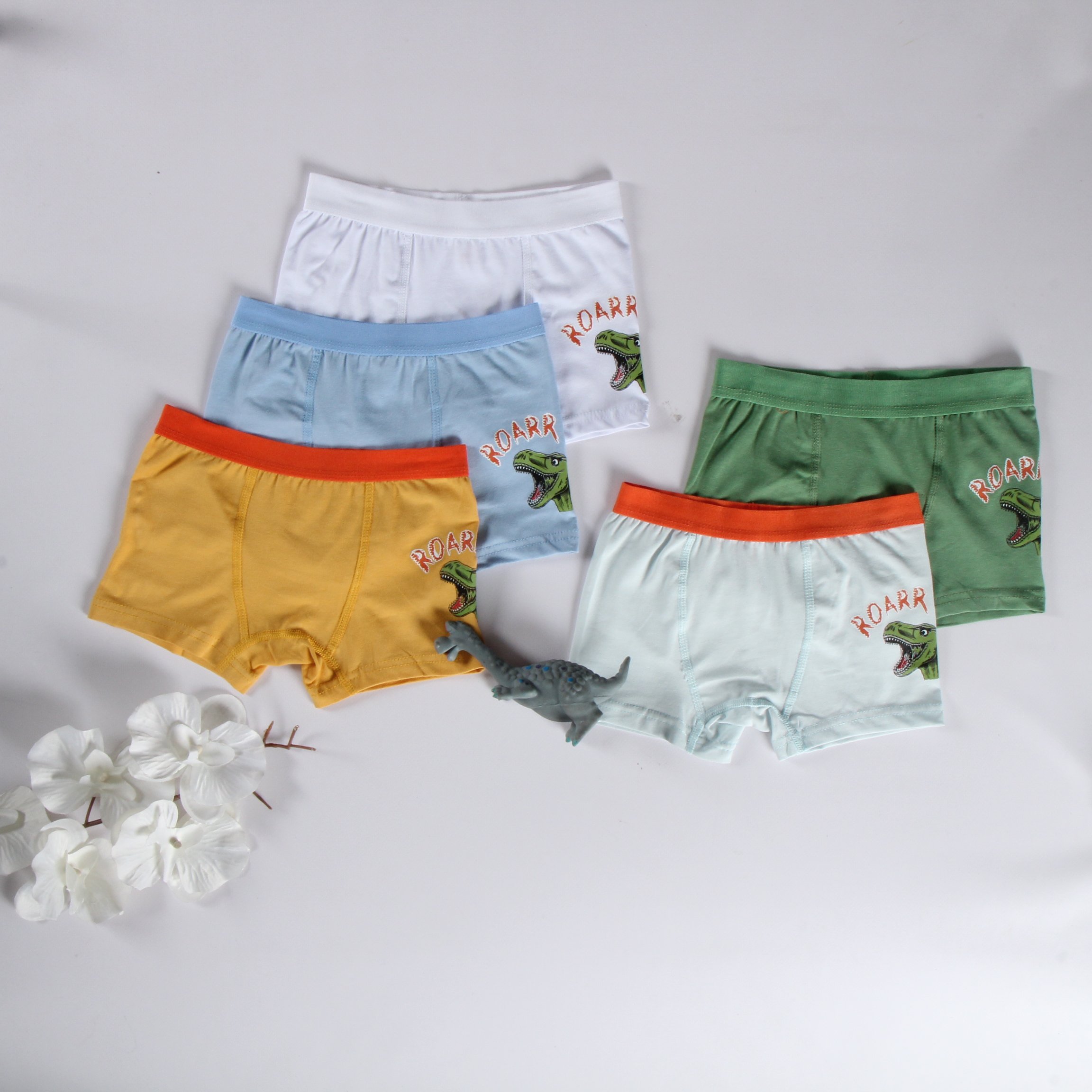MinyKids Dinozor Desenli 5'li Boxer Set